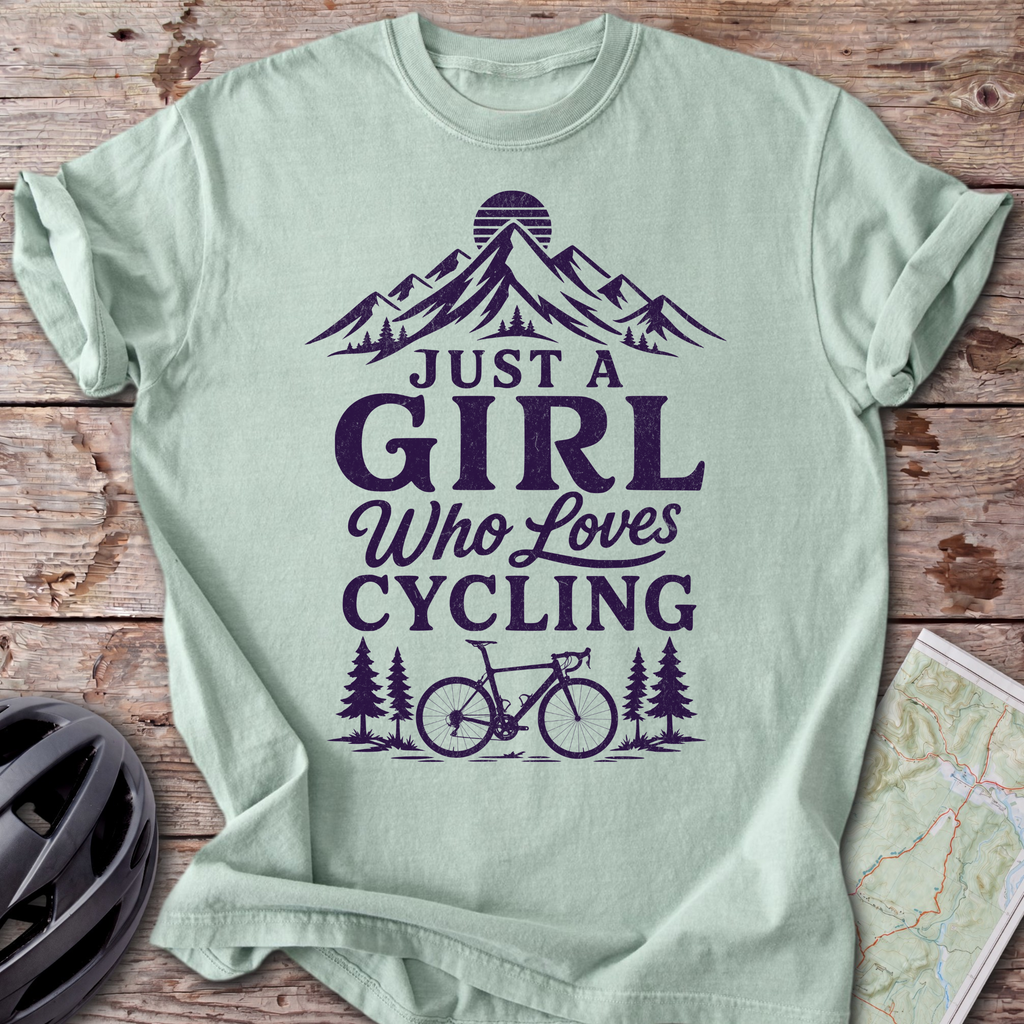 Girl Who Loves Cycling T-shirt