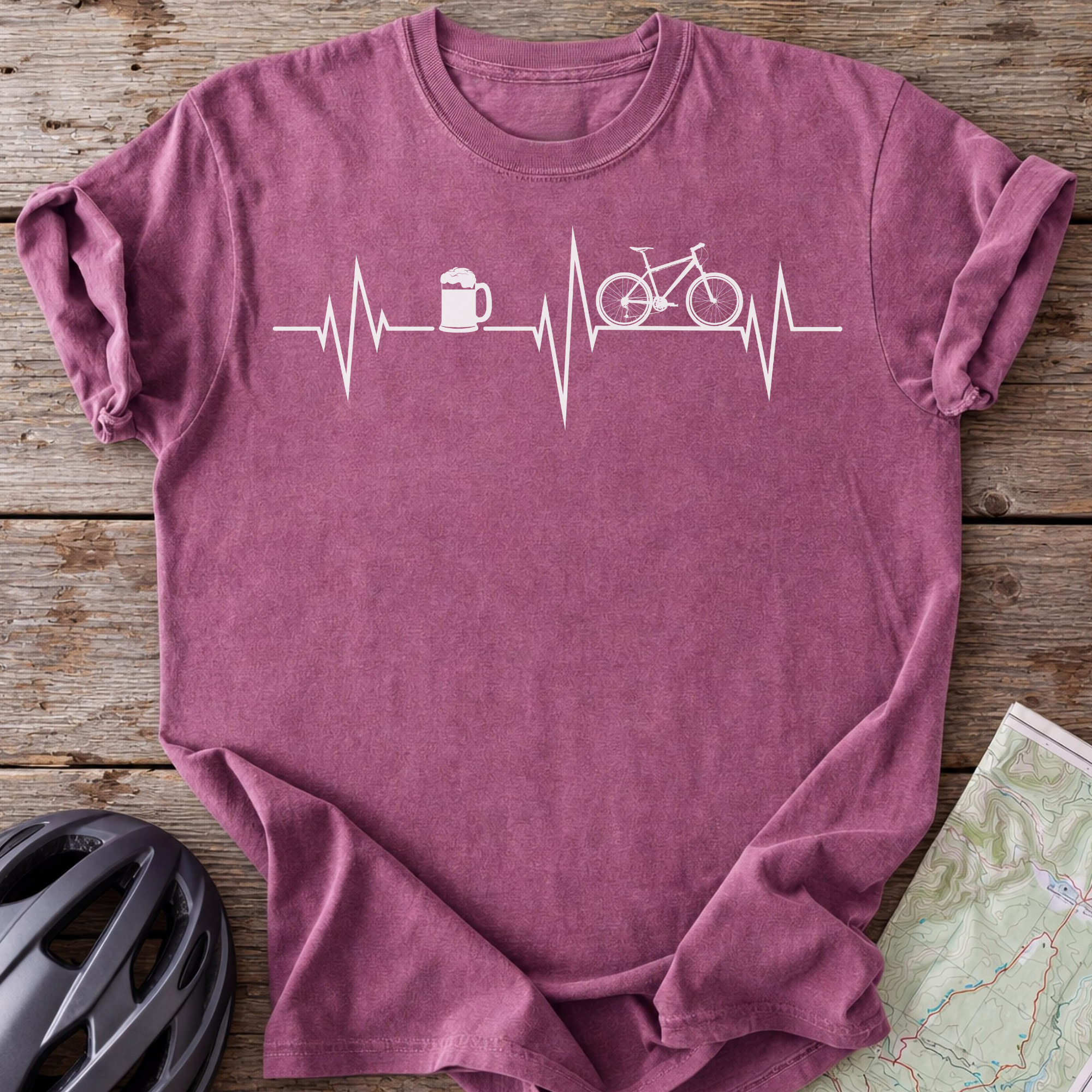 Beer and Cycling Pulse T-shirt
