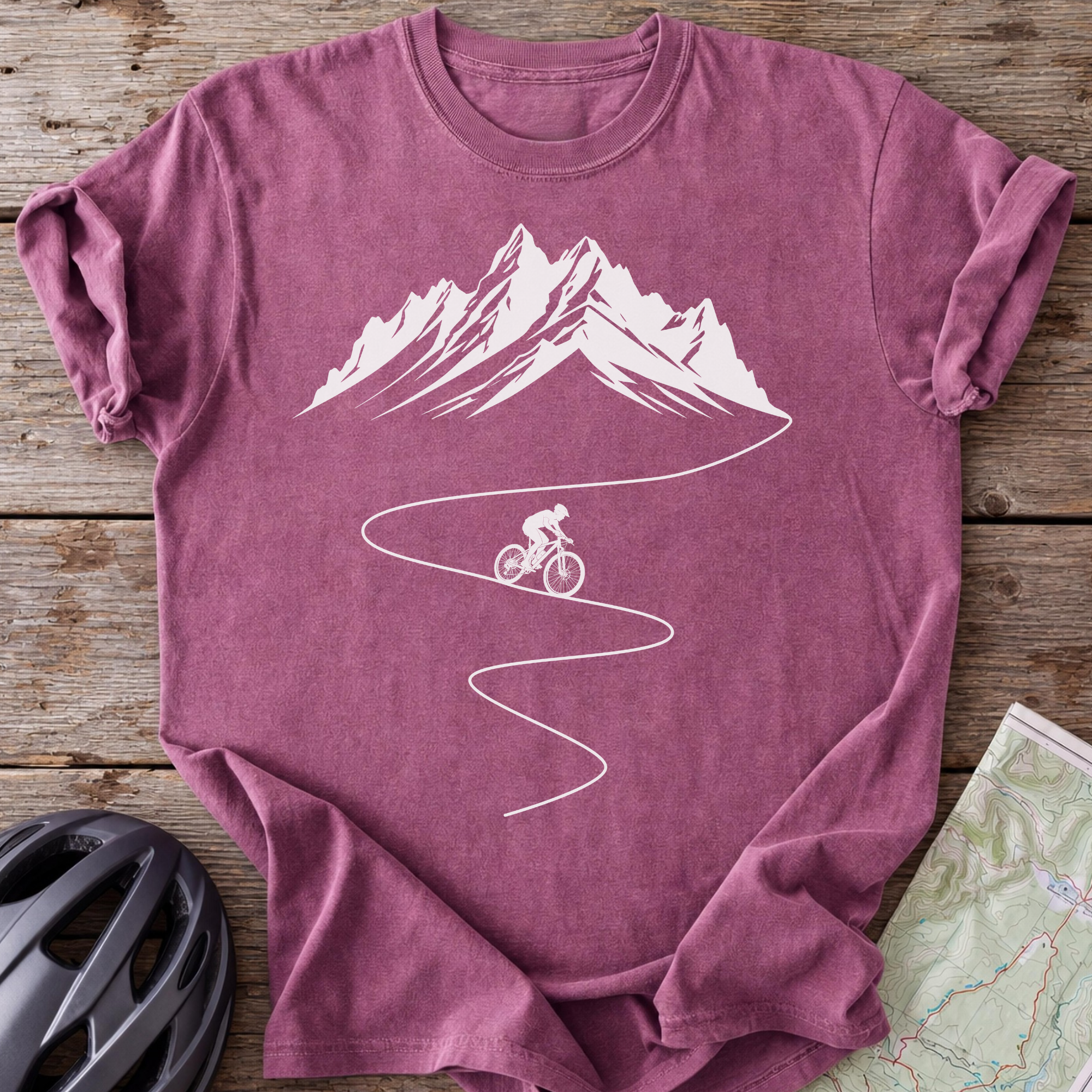 Snowy Mountain Line T-shirt