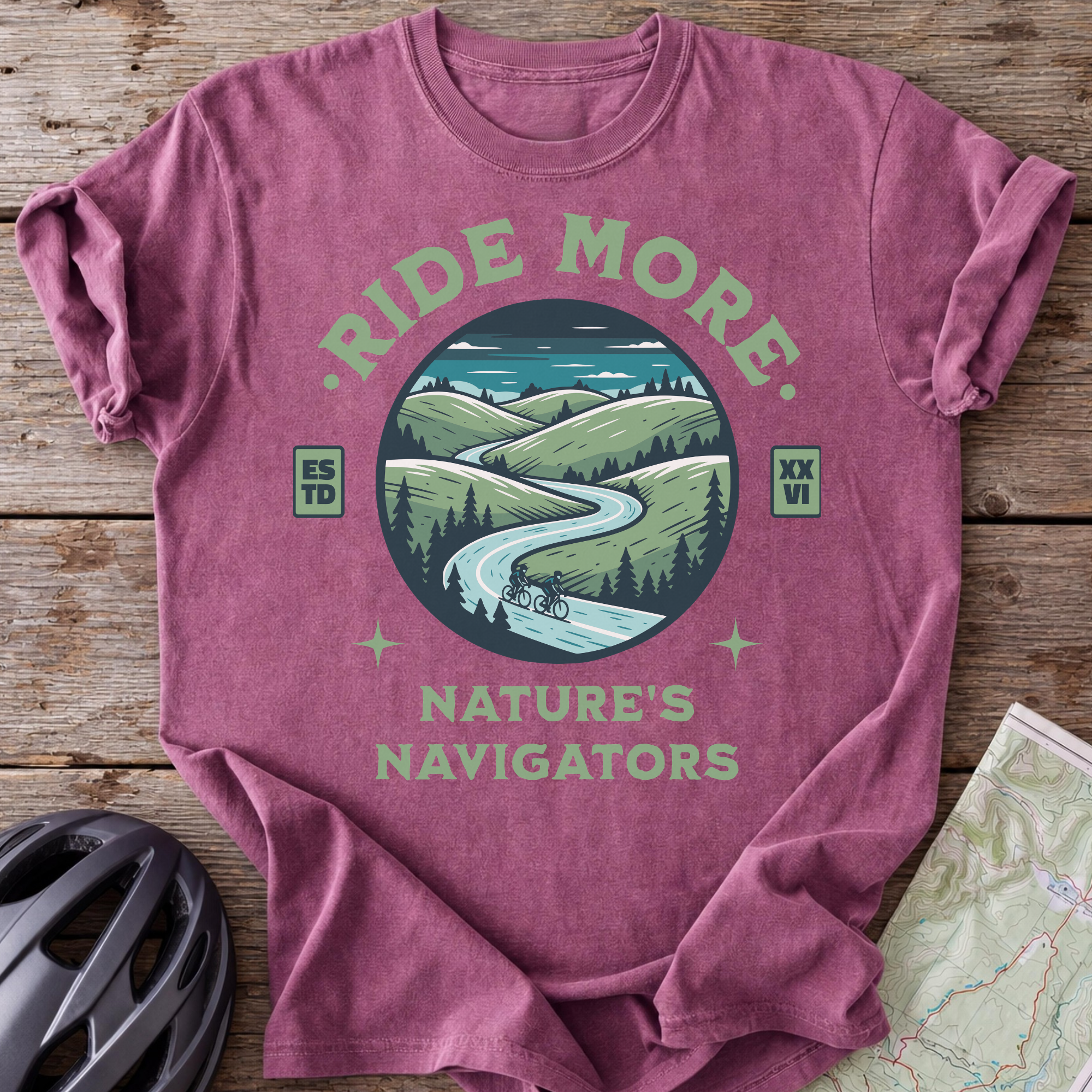Ride More Natures Navigators T-shirt