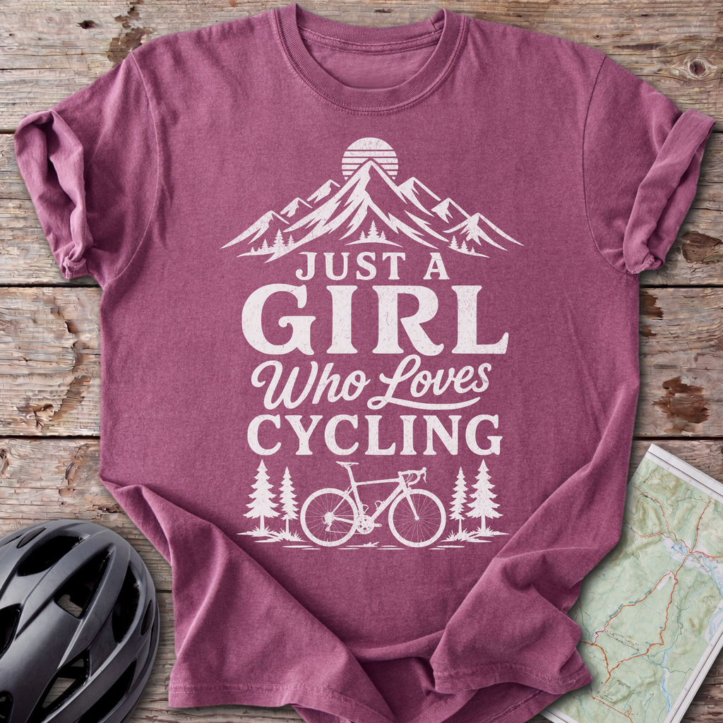Girl Who Loves Cycling T-shirt