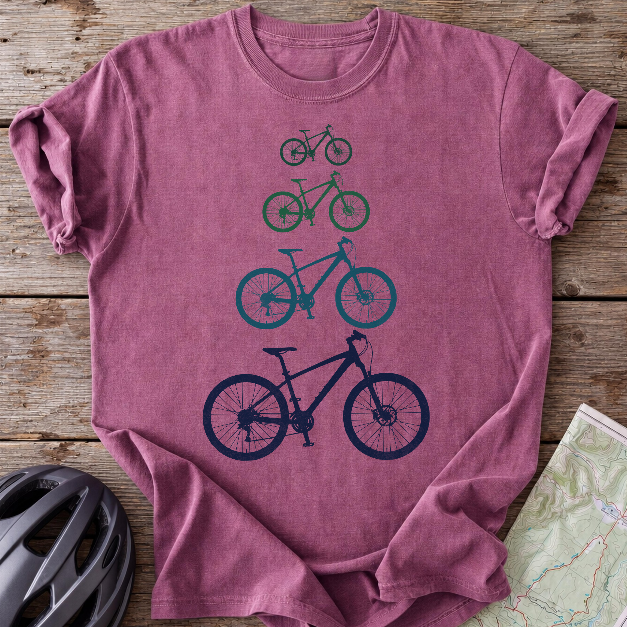 Classic MTB In Blue T-shirt