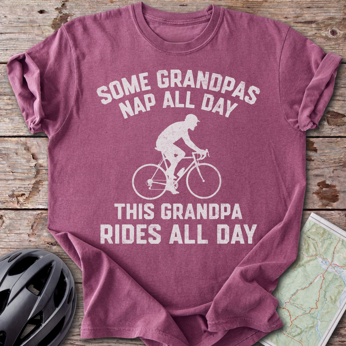Grandpa Rides All Day T-shirt