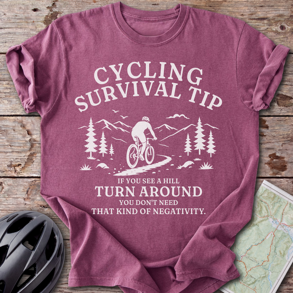 Survival Tip No Hills T-shirt