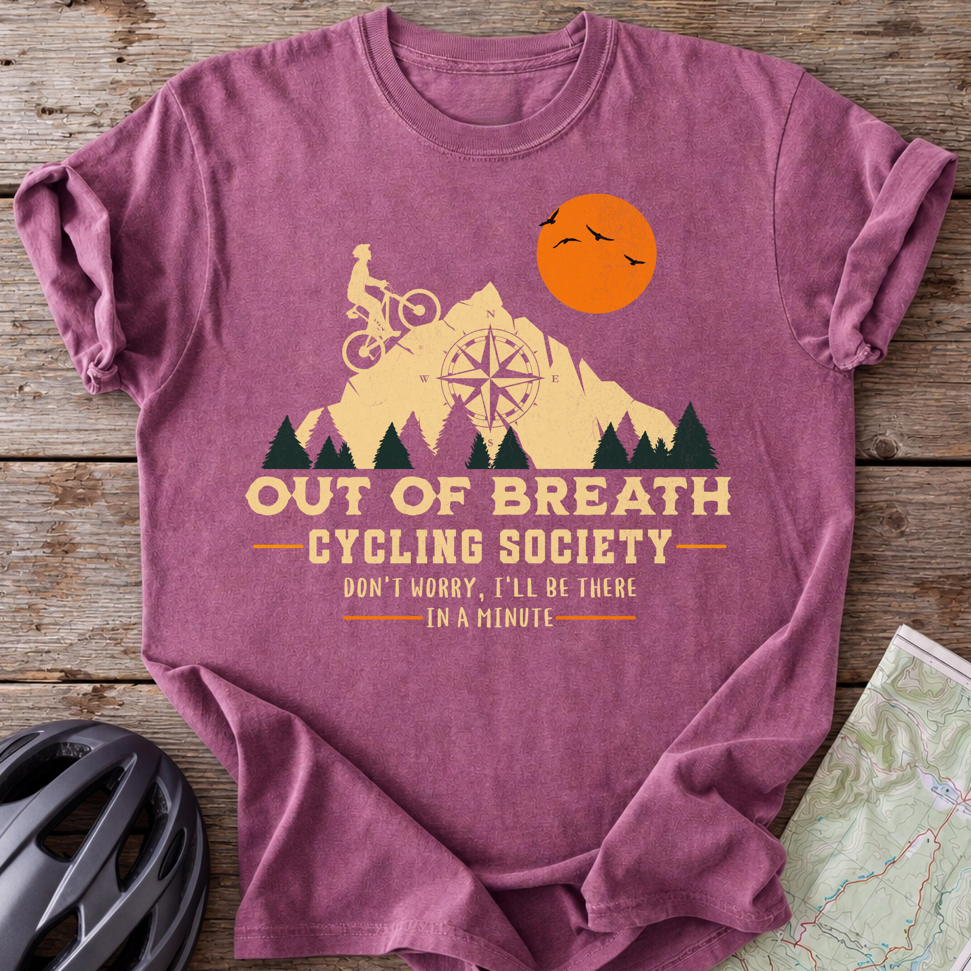 Out Of Breath Cycling Society T-shirt
