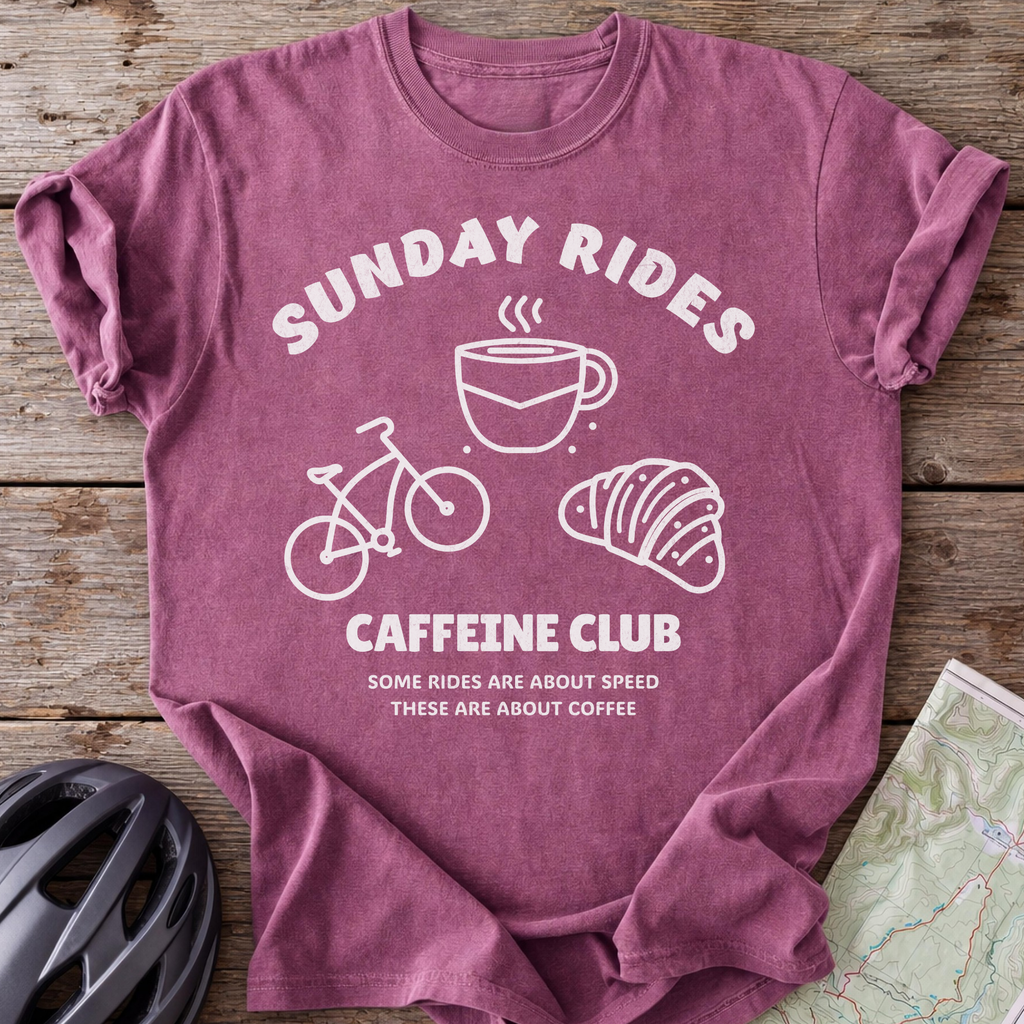 Sunday Rides Caffeine Club T-shirt