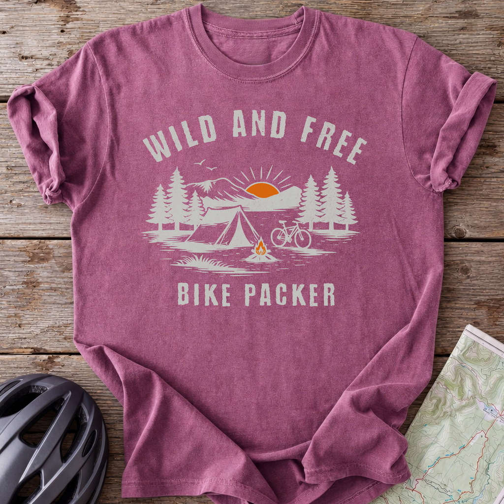 Bike Packer Wild And Free T-shirt