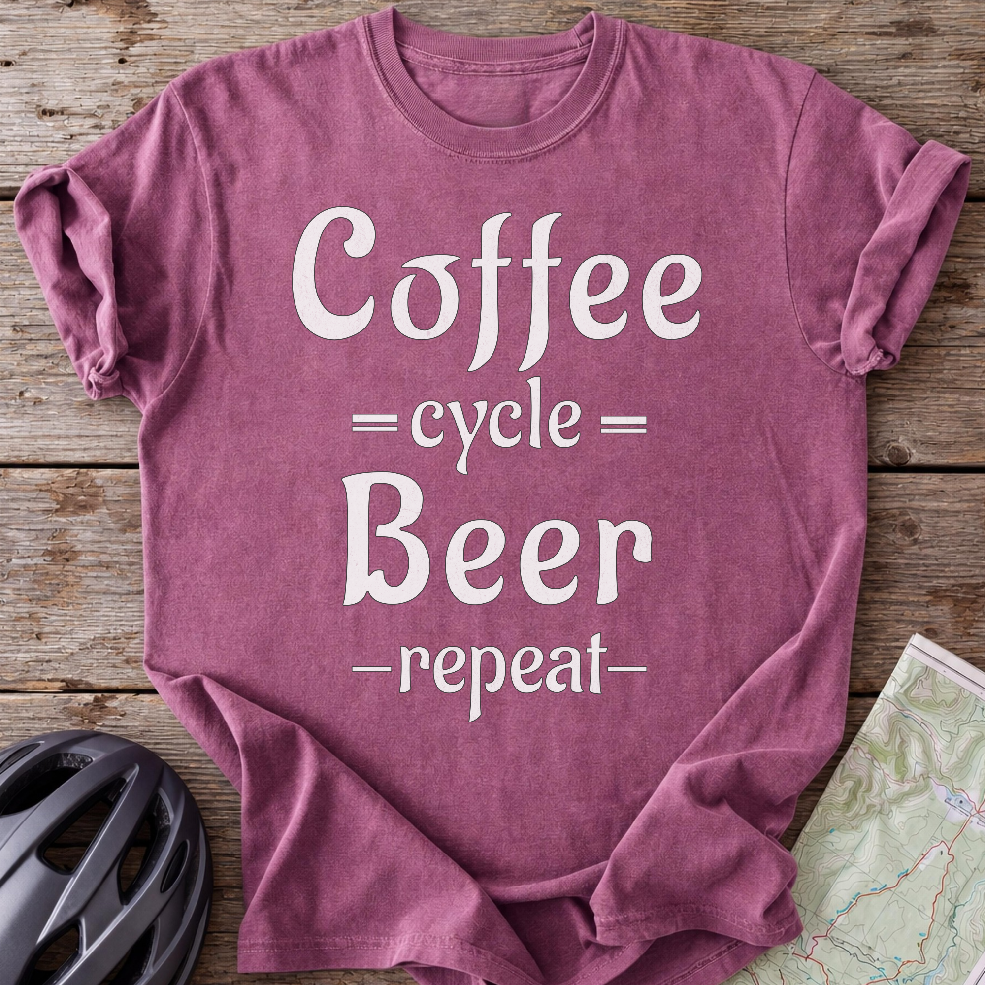 Coffee Cycle Beer Repeat T-shirt