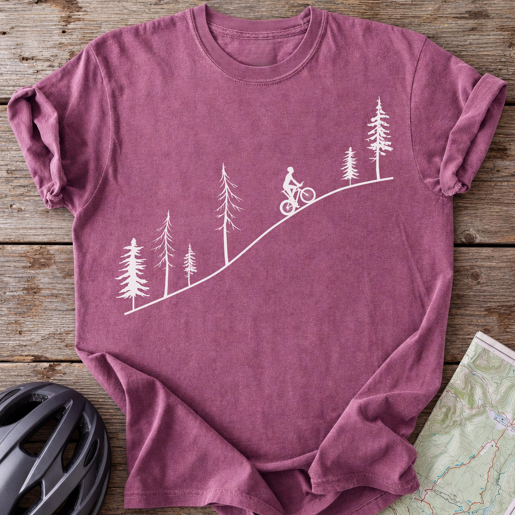 Male Autumn Pine Cycling T-shirt