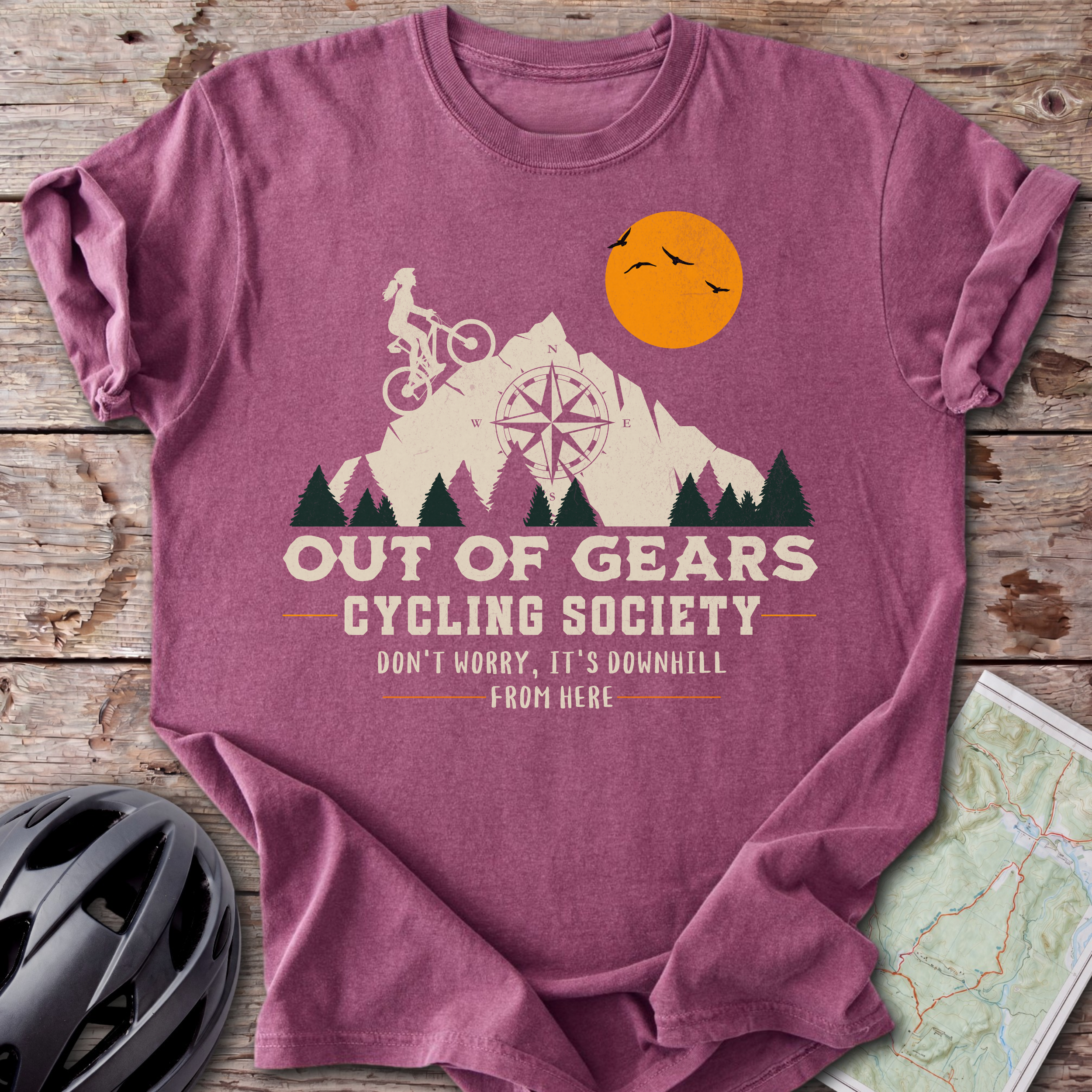 Out Of Gears Female Sunset T-shirt