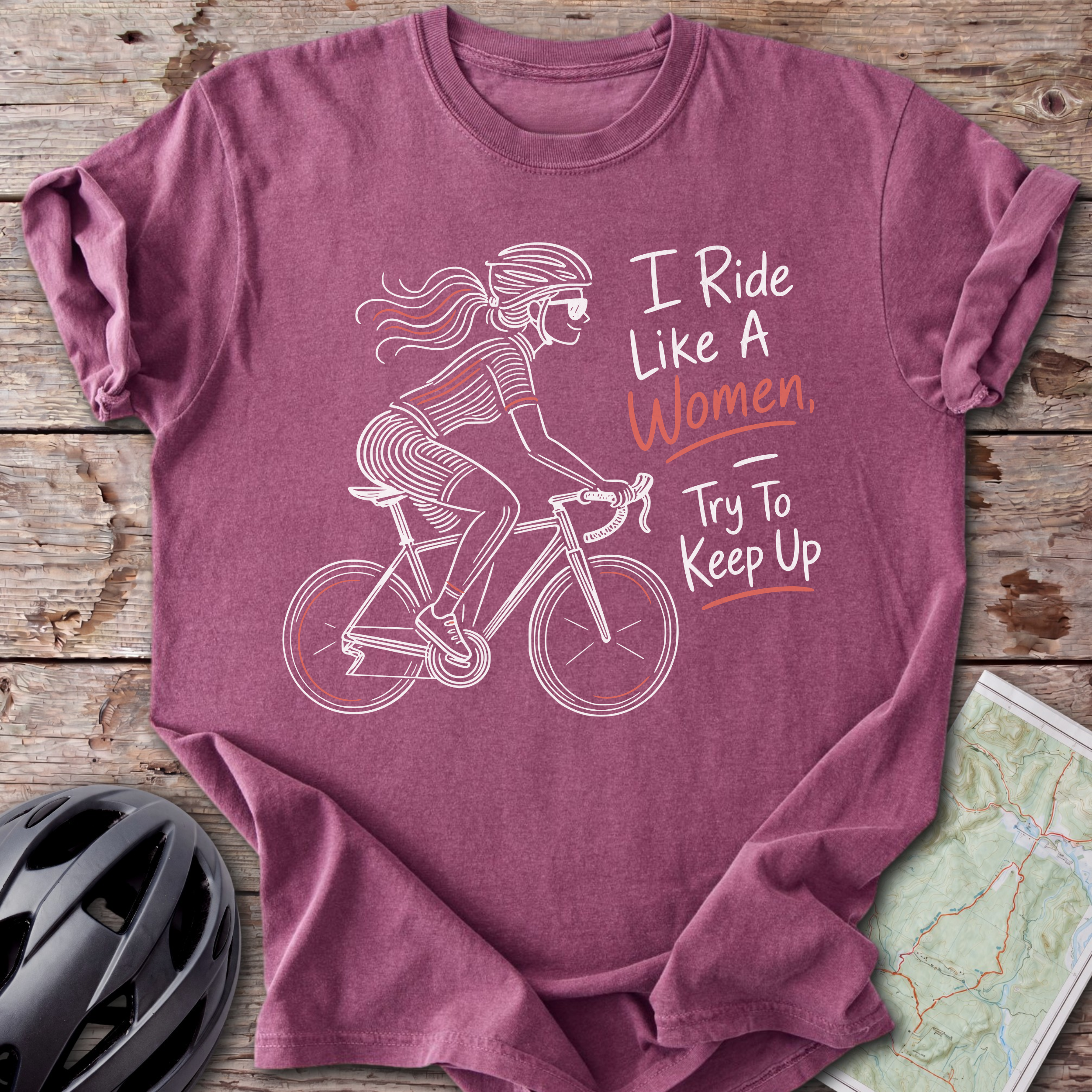 Ride Like A Women T-shirt