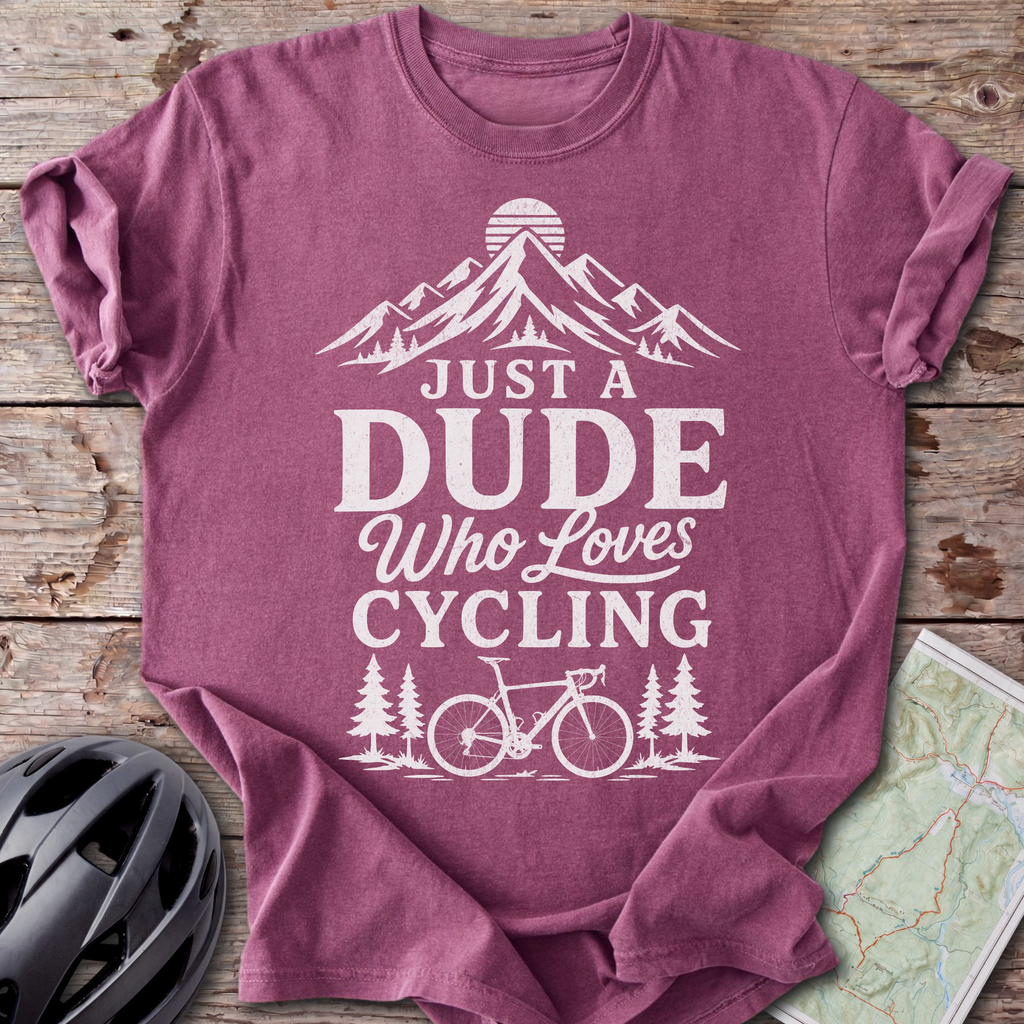 Dude Who Loves Cycling T-shirt