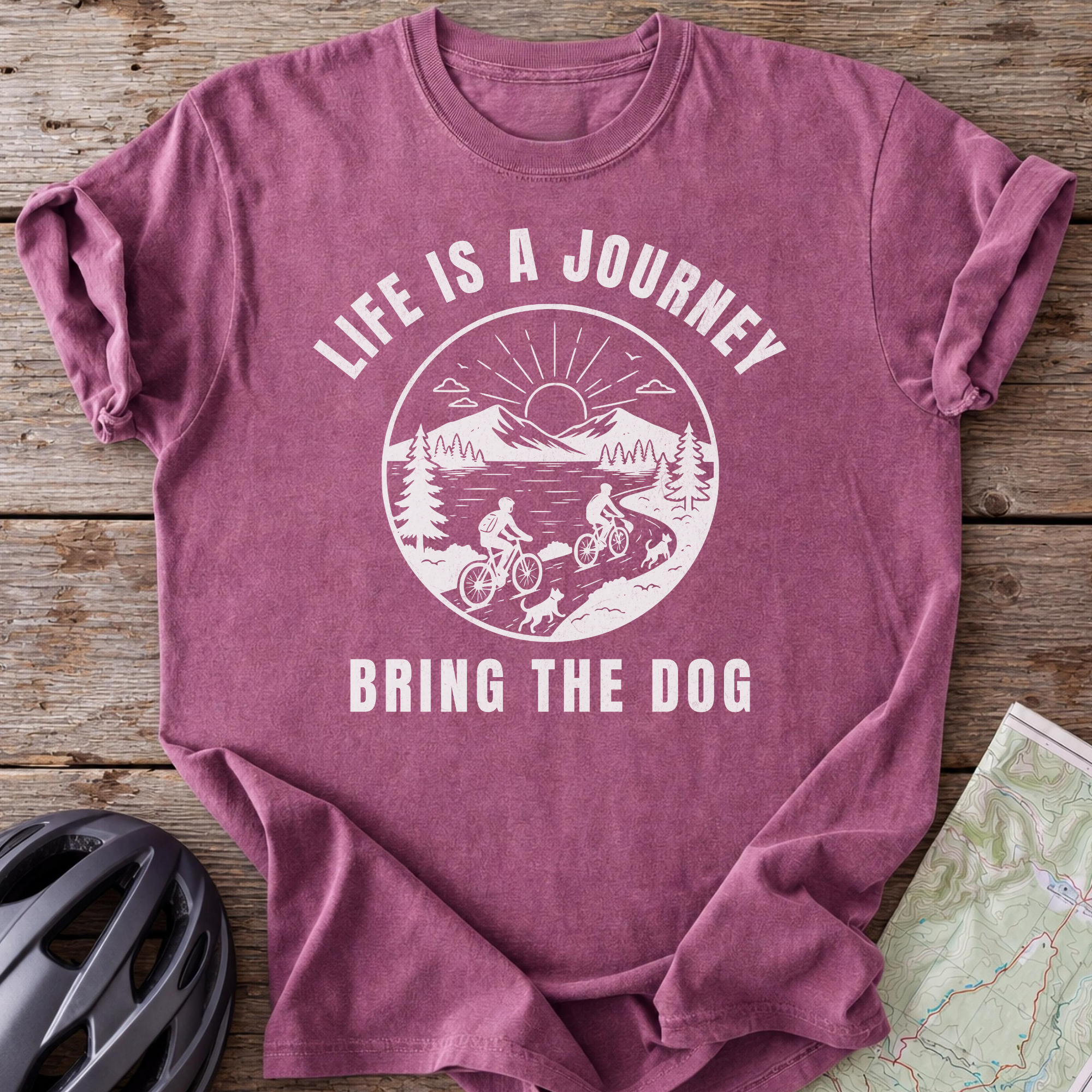 Life Is A Journey Bring The Dog T-shirt