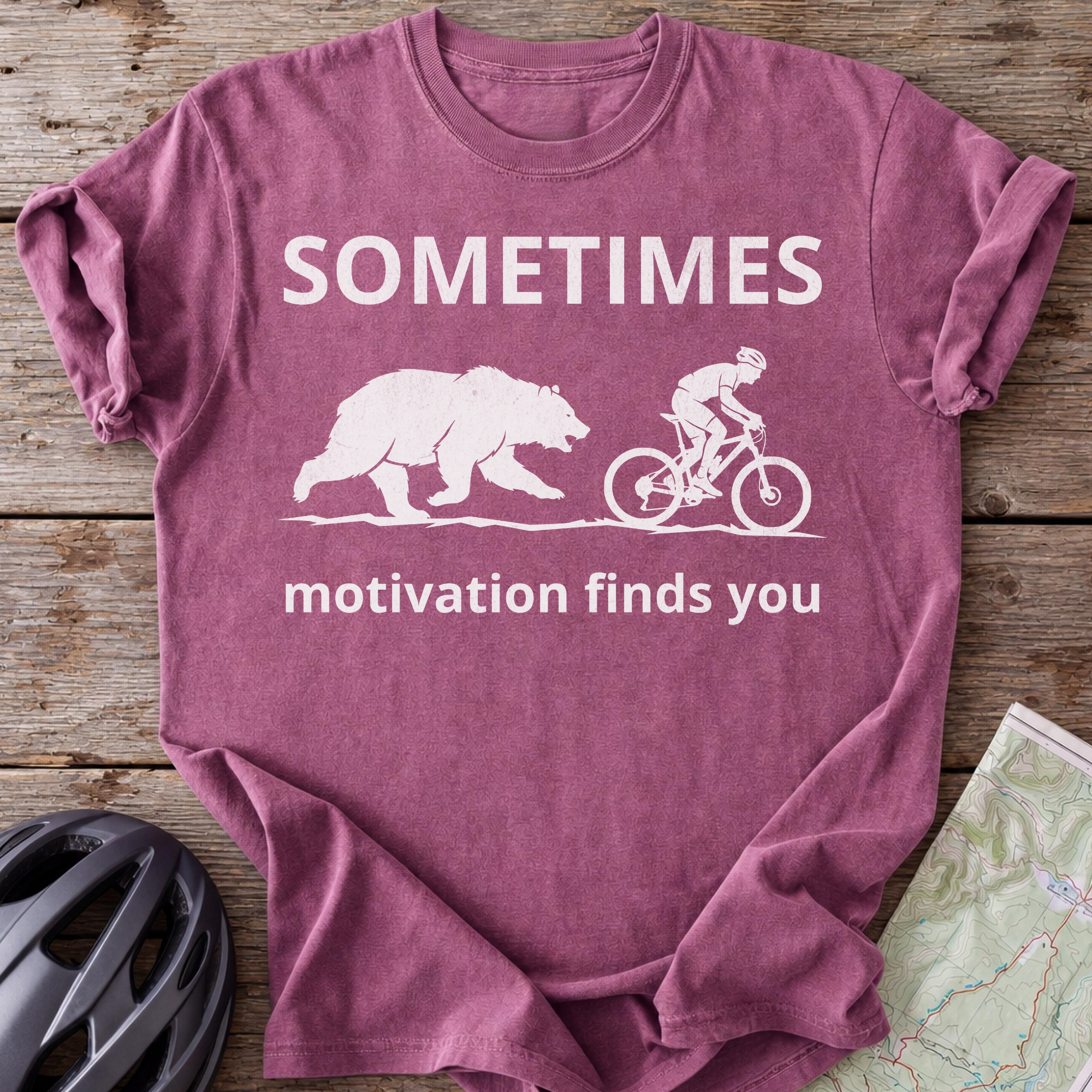 Sometimes Motivation Finds You T-shirt