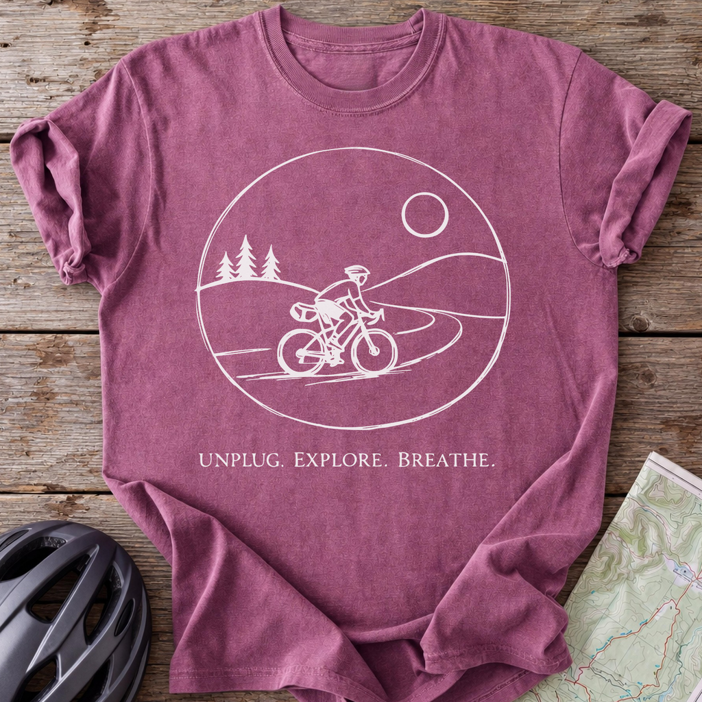 Unplug. Explore. Breathe T-shirt
