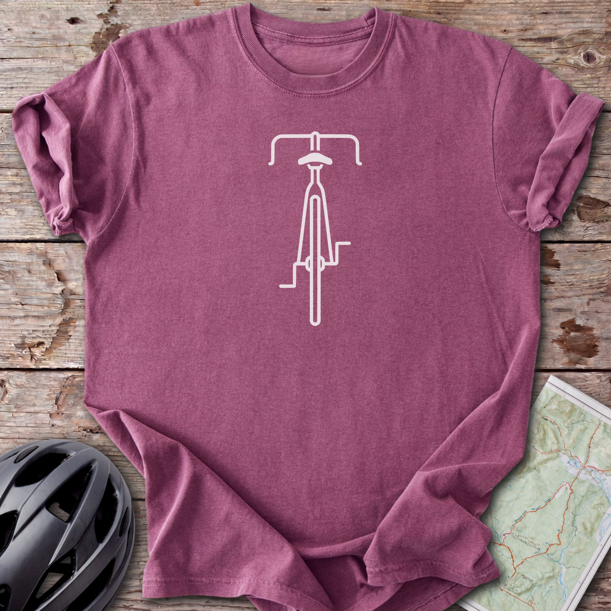 Minimalist Road Bike T-shirt