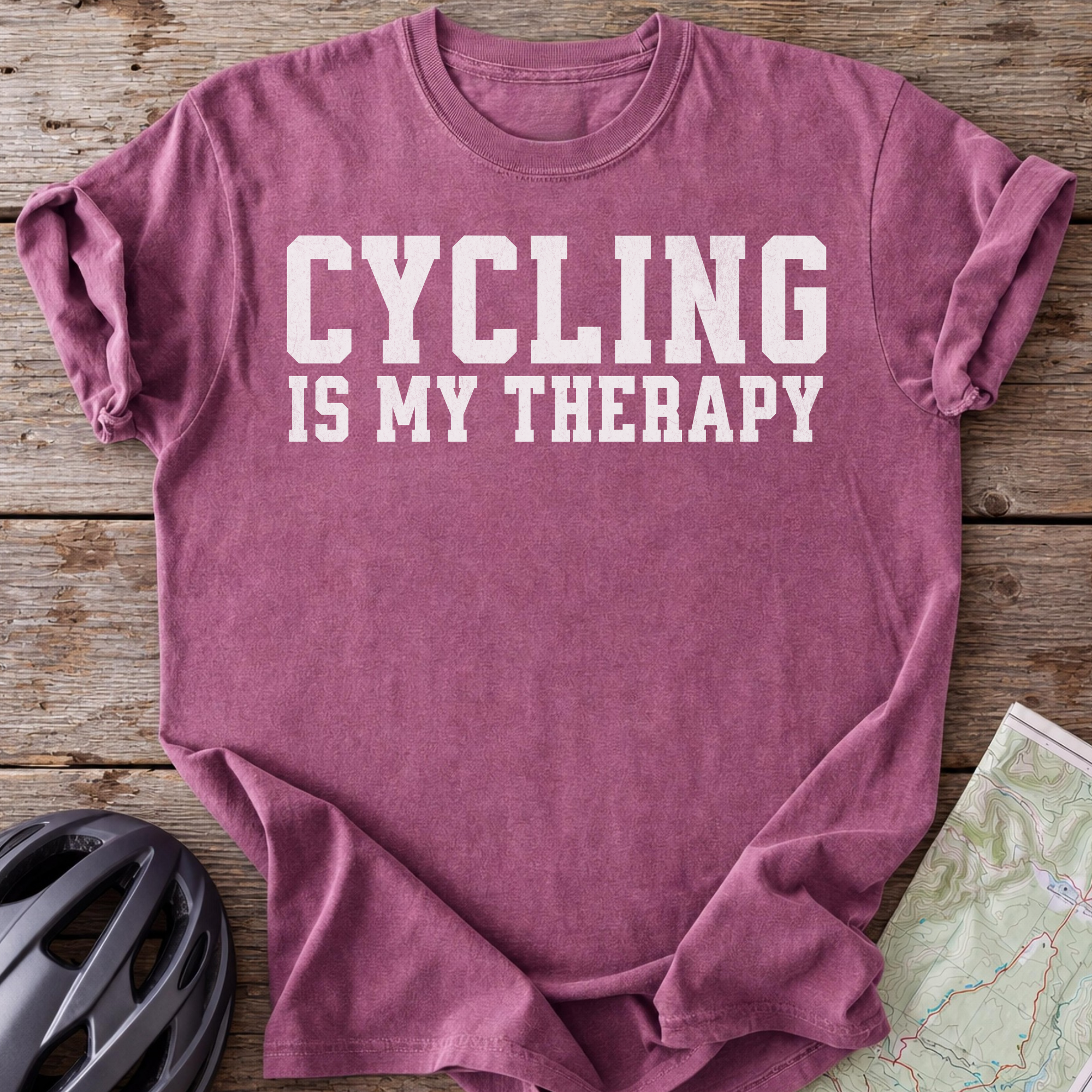 Cycling Is My Therapy T-shirt