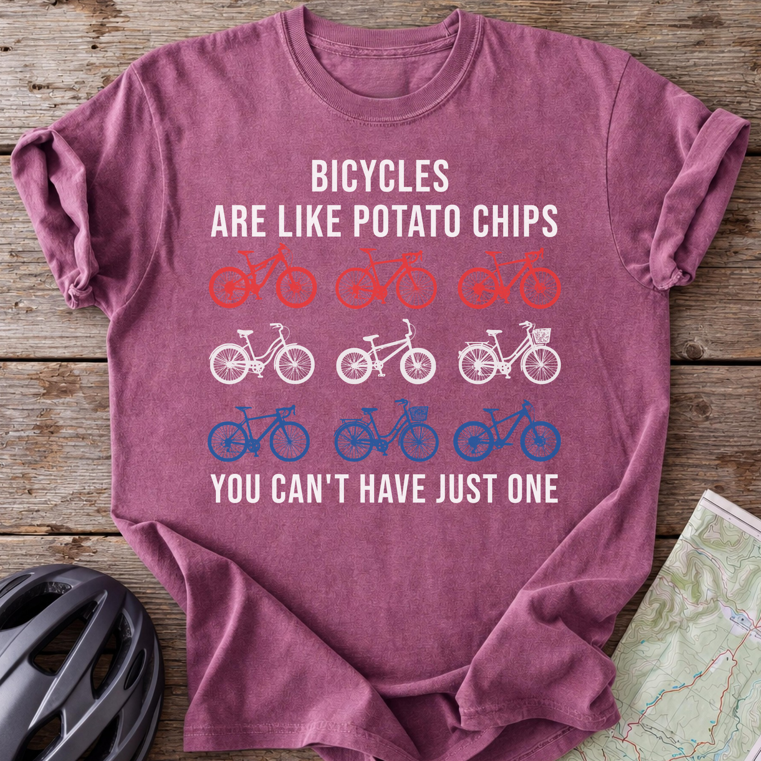 Bicycle Potato Chips T-shirt