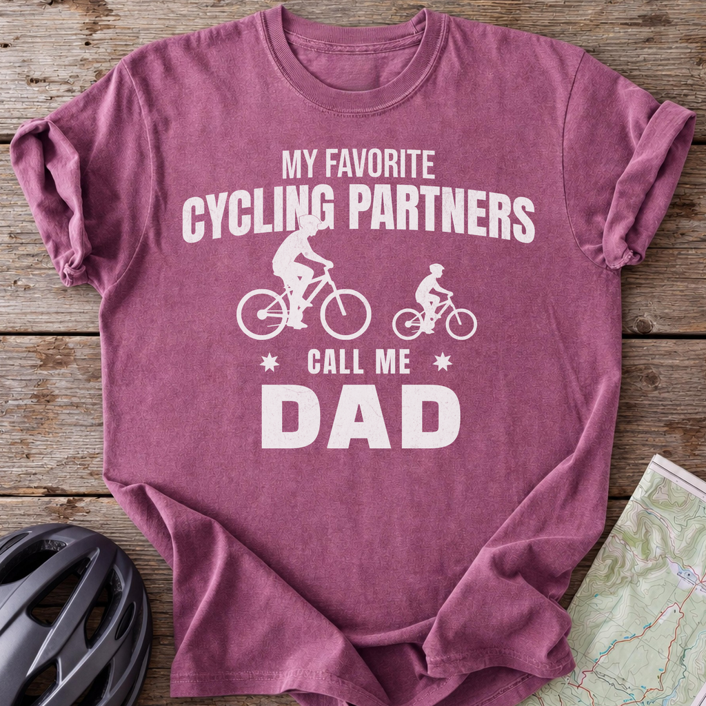Dad Cycling Partners T-shirt