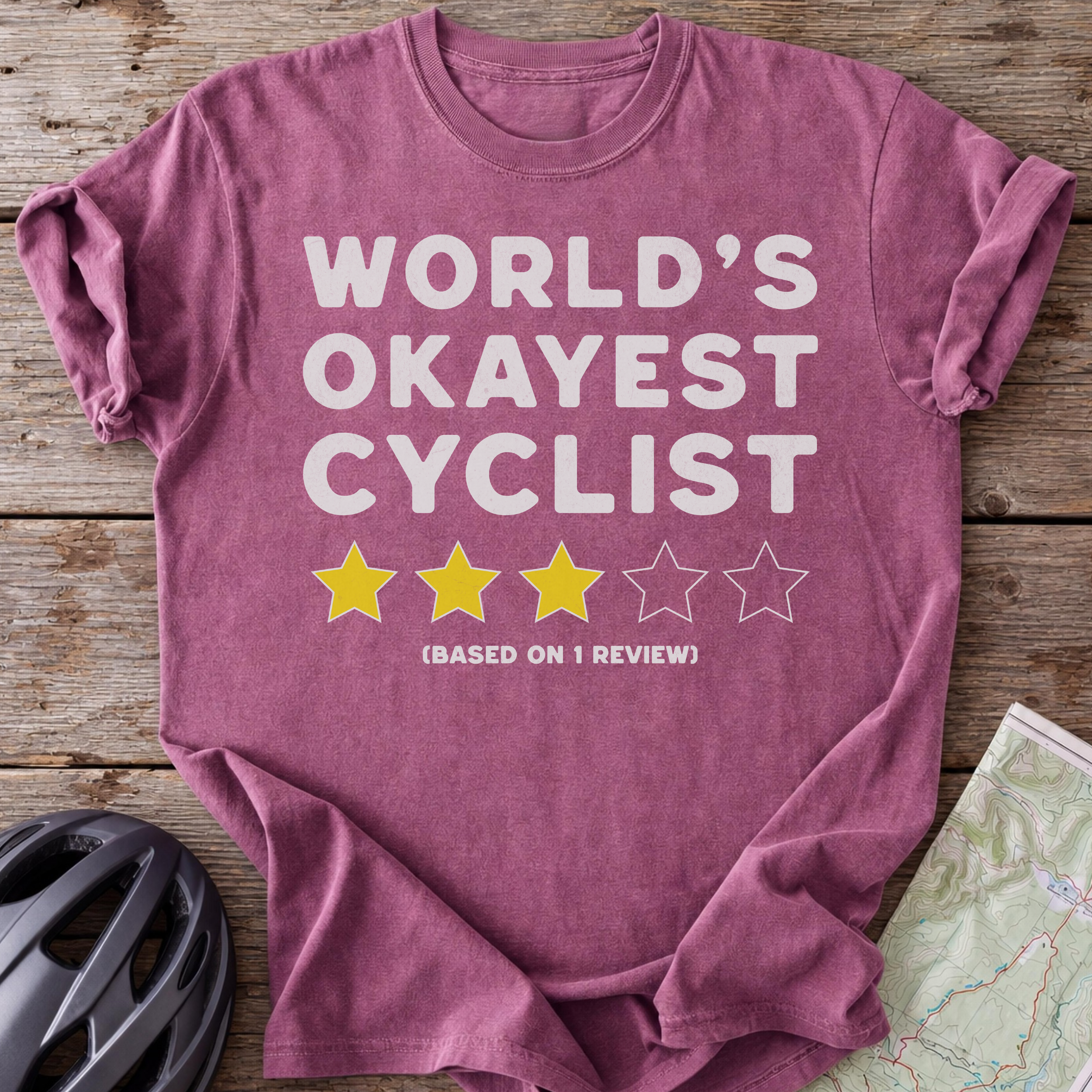 Worlds Okayest Cyclist T-shirt
