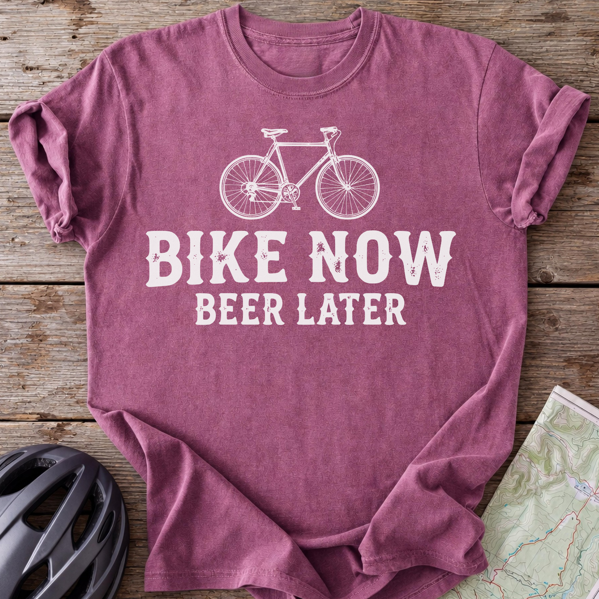 Bike Now Beer Later T-shirt