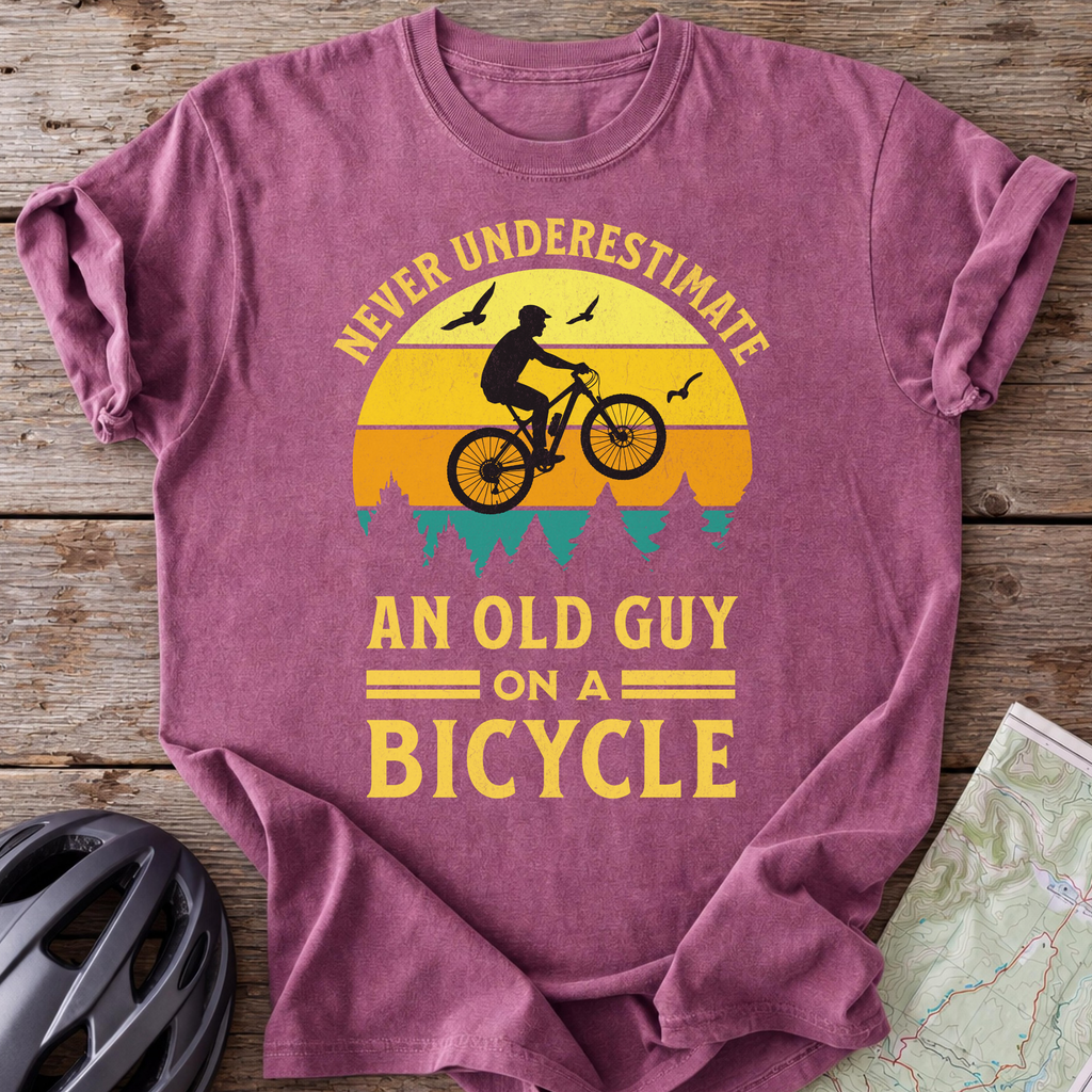 Old Man On A Bicycle T-shirt