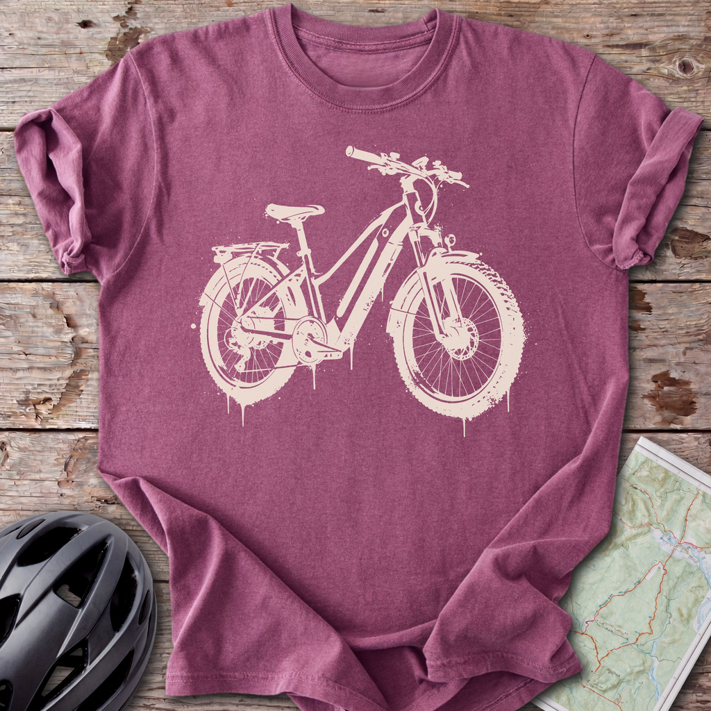 E-Bike Street Art T-shirt