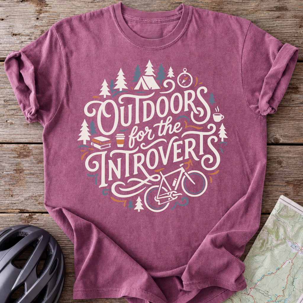 Outdoors For Introverts T-shirt