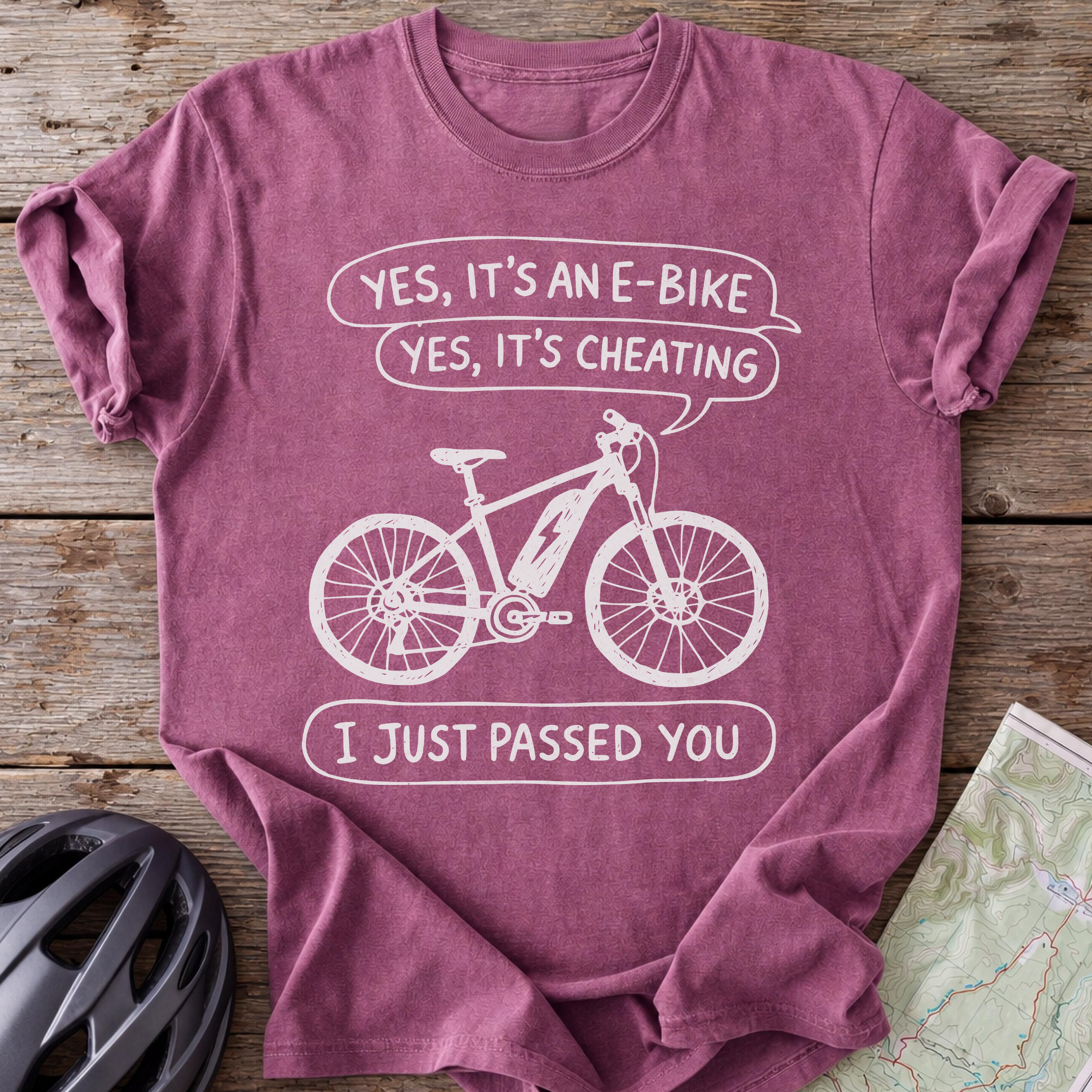 Doodle E-Bike Cheating T-Shirt