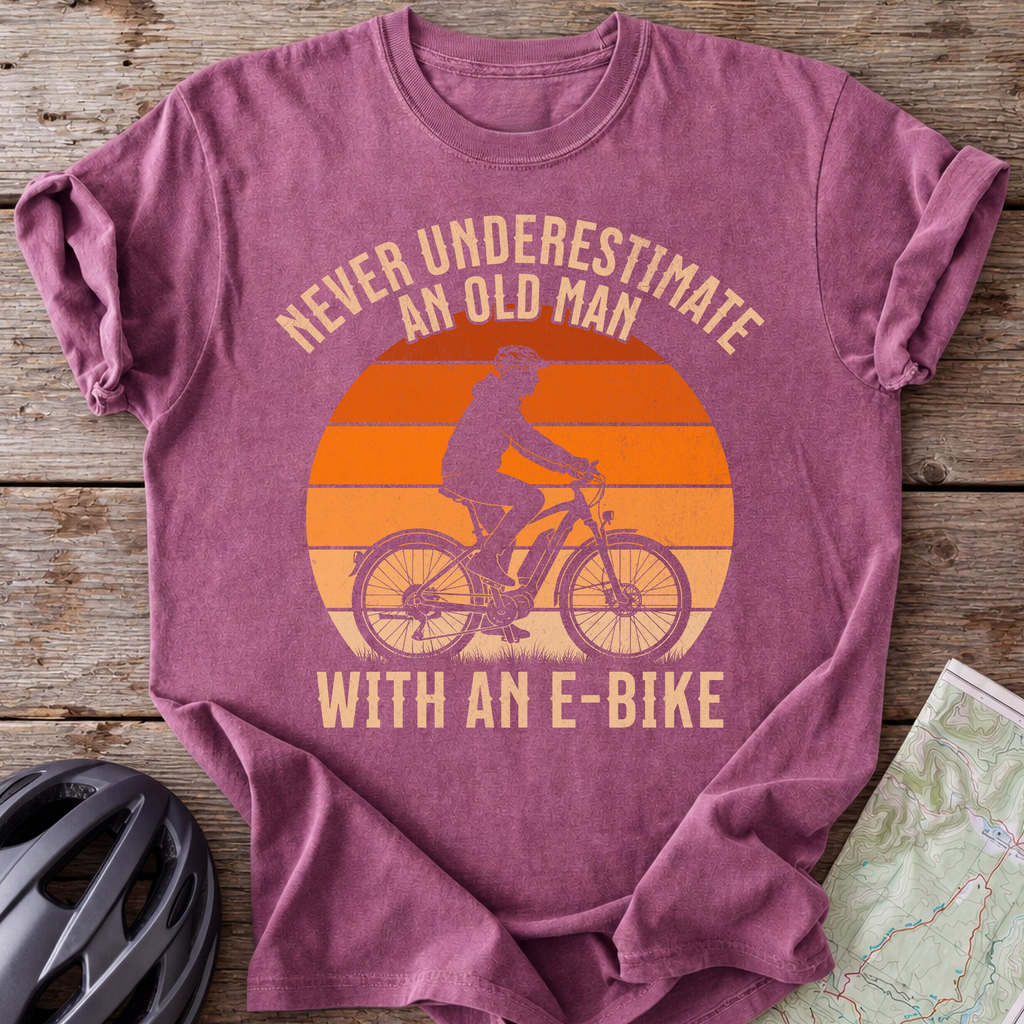 E-Bike Old Man T-shirt