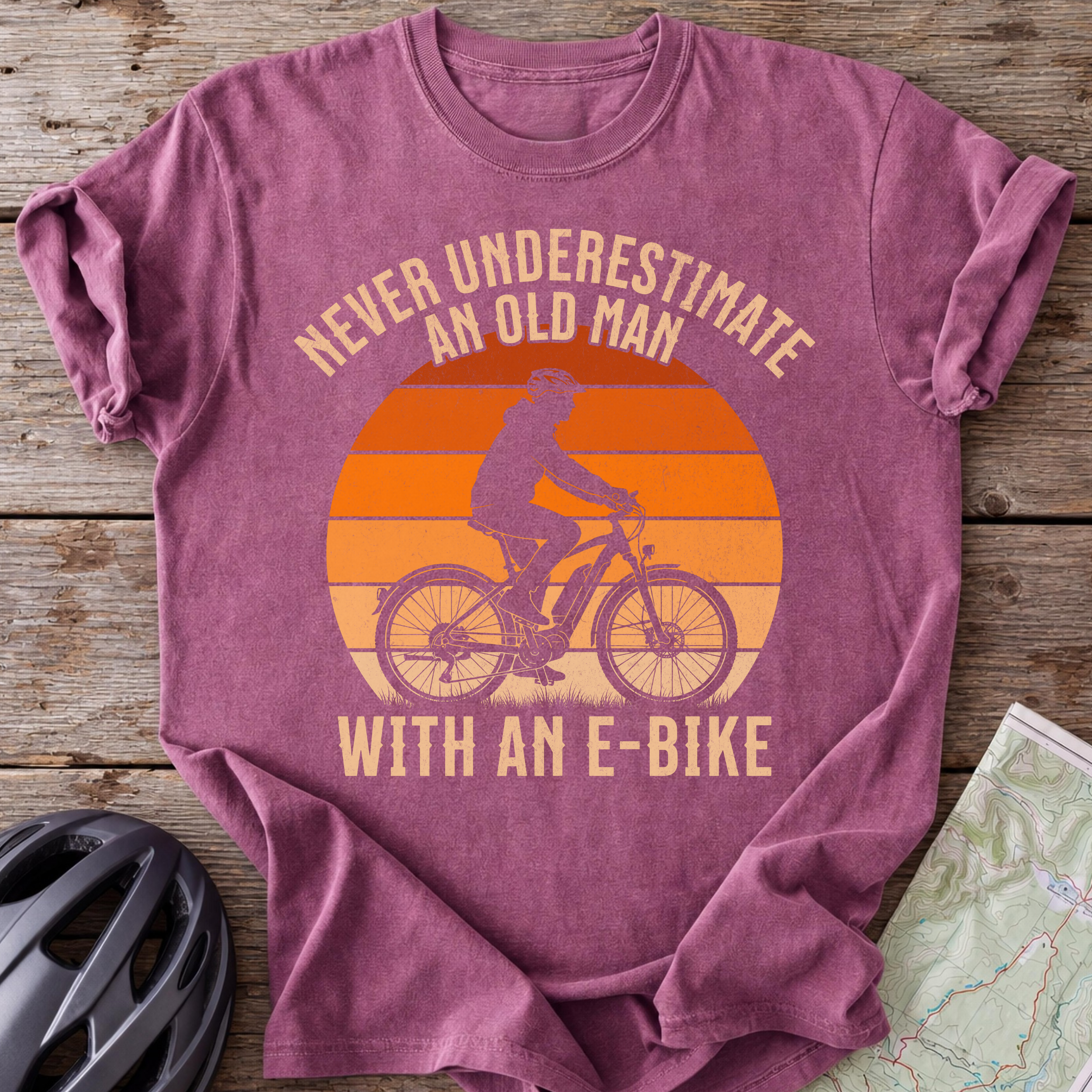 E-Bike Old Man T-shirt