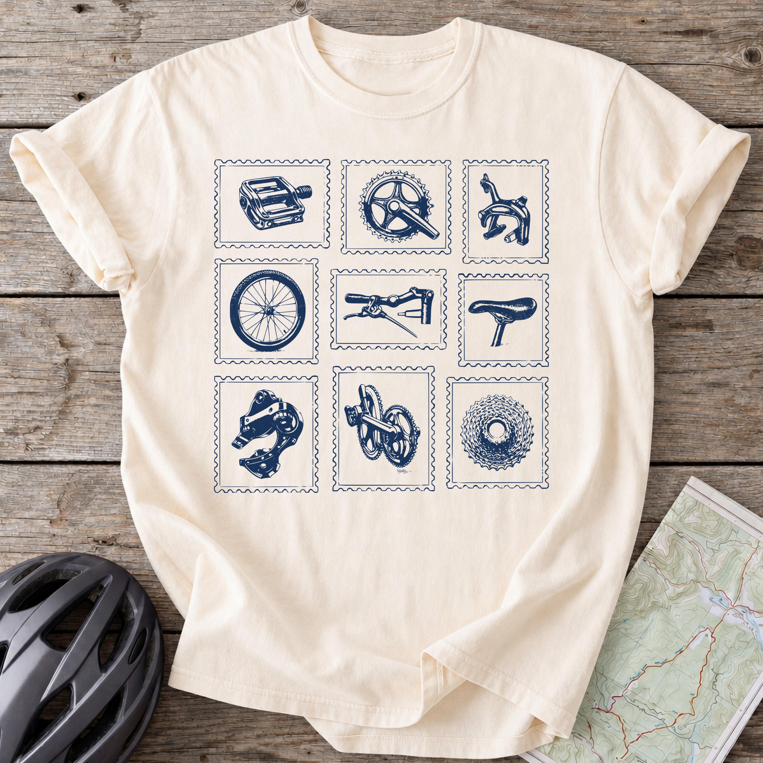 Bike Stamps T-shirt
