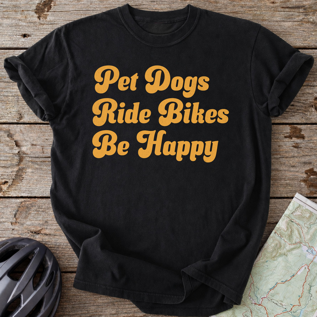 Pet Dogs, Ride Bikes T-shirt
