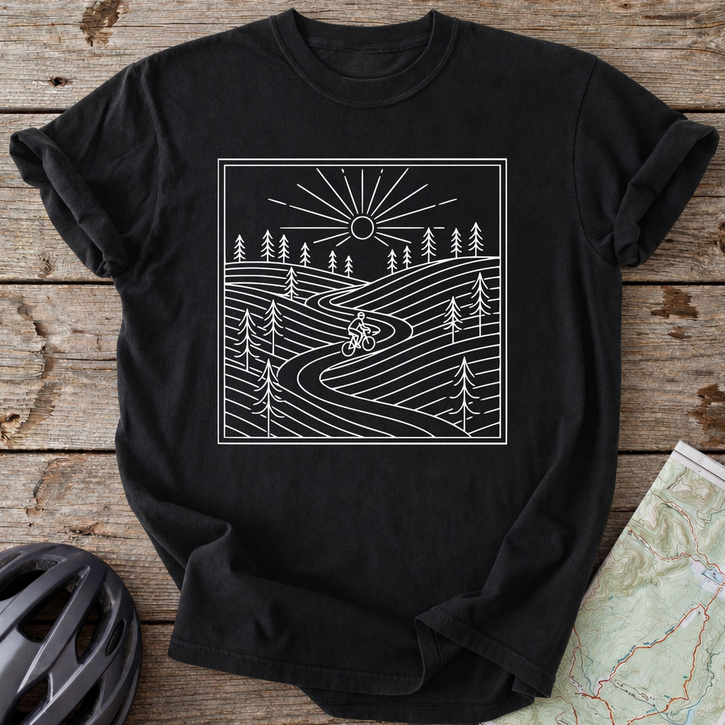 Through The Hills Cycling T-shirt