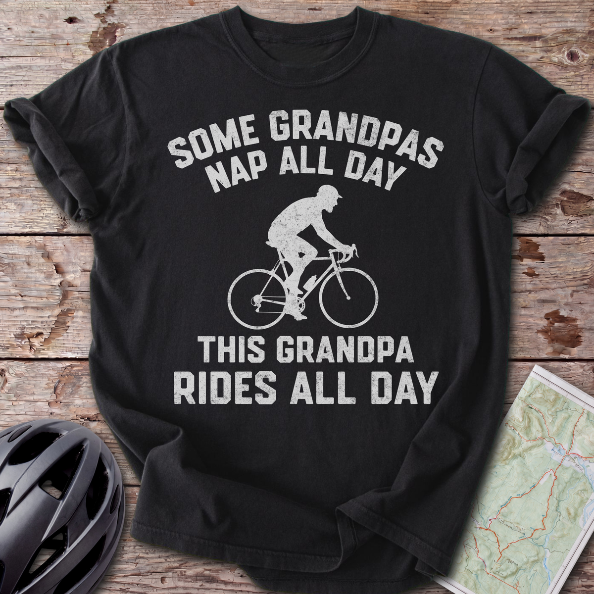 Grandpa Rides All Day T-shirt