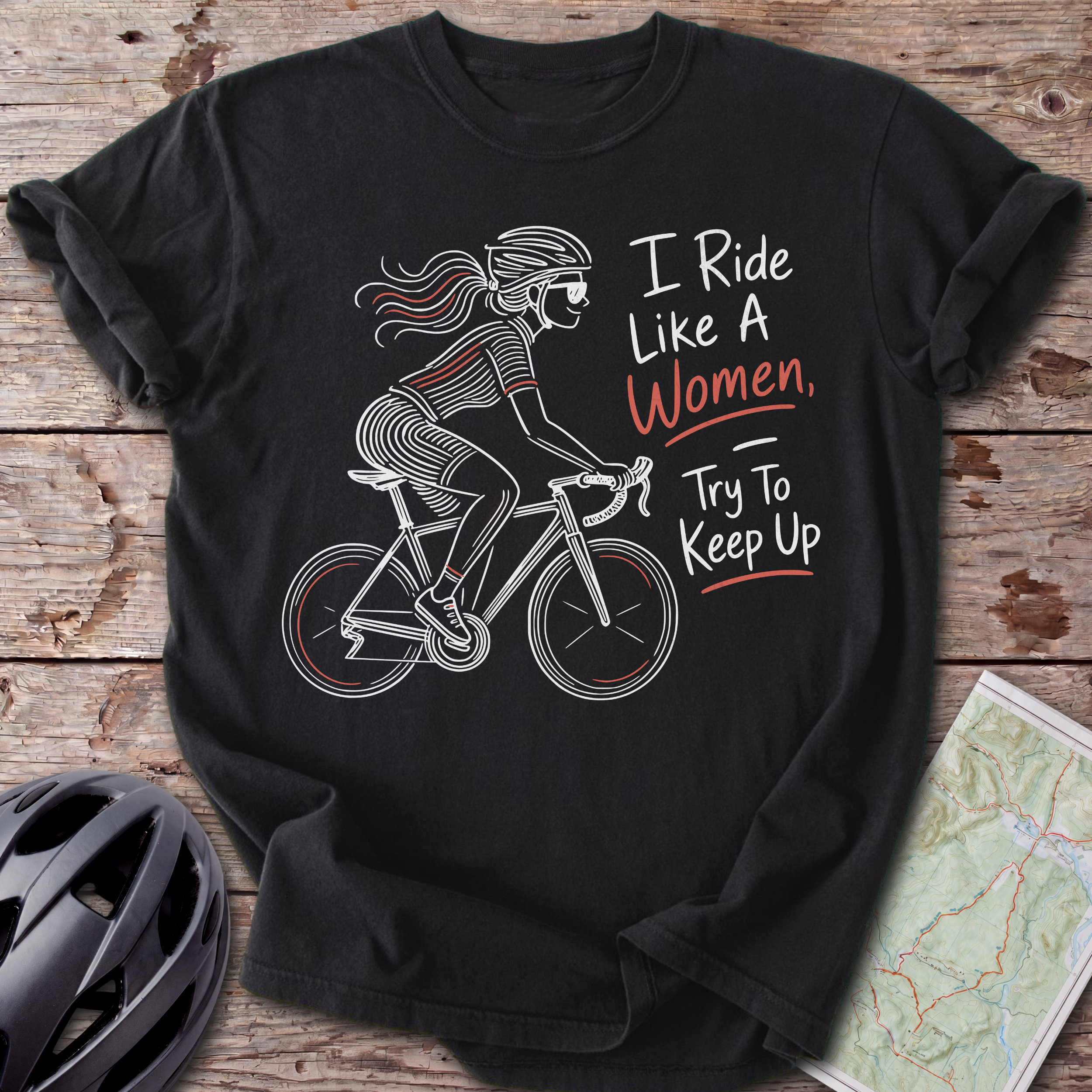 Ride Like A Women T-shirt