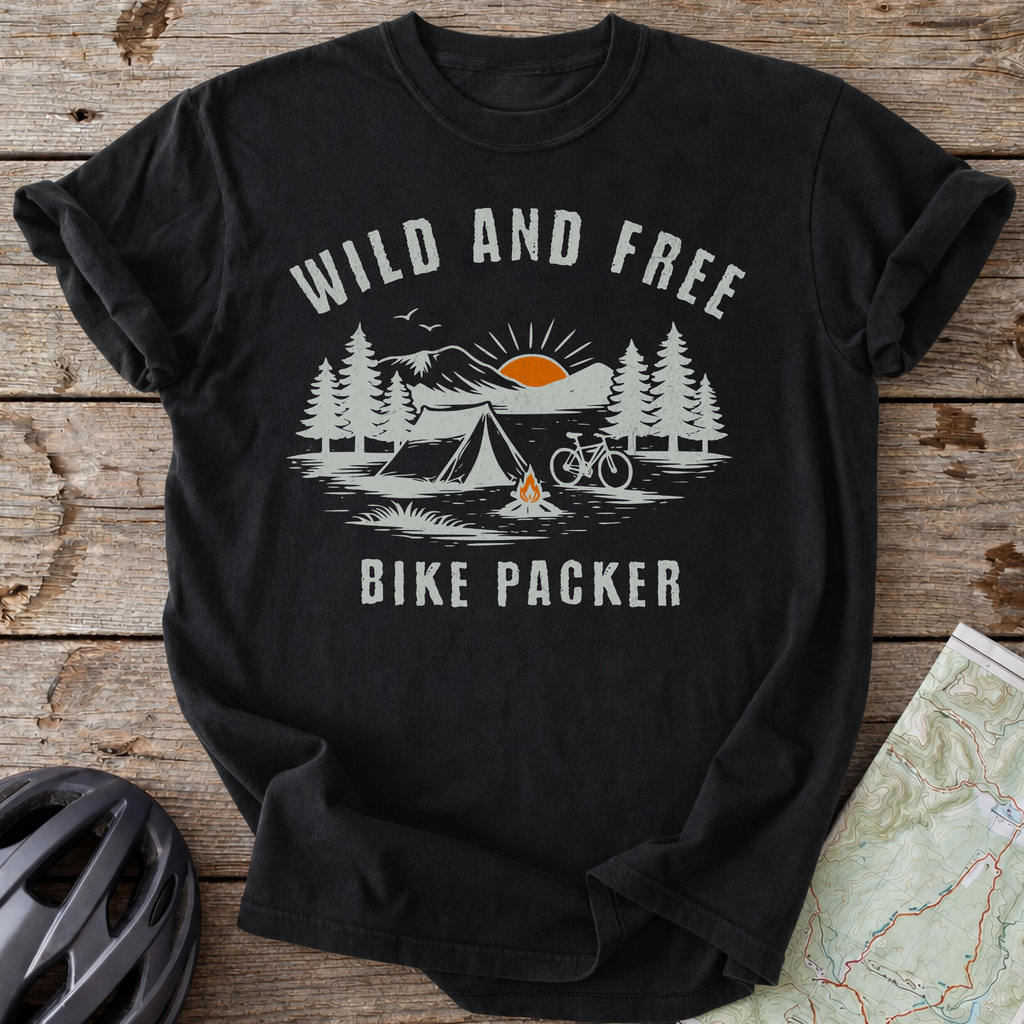 Bike Packer Wild And Free T-shirt