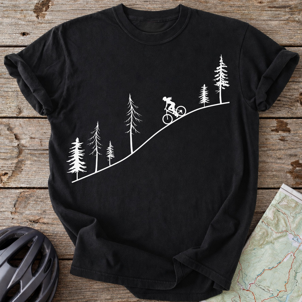 Female Autumn Pine Cycling T-shirt