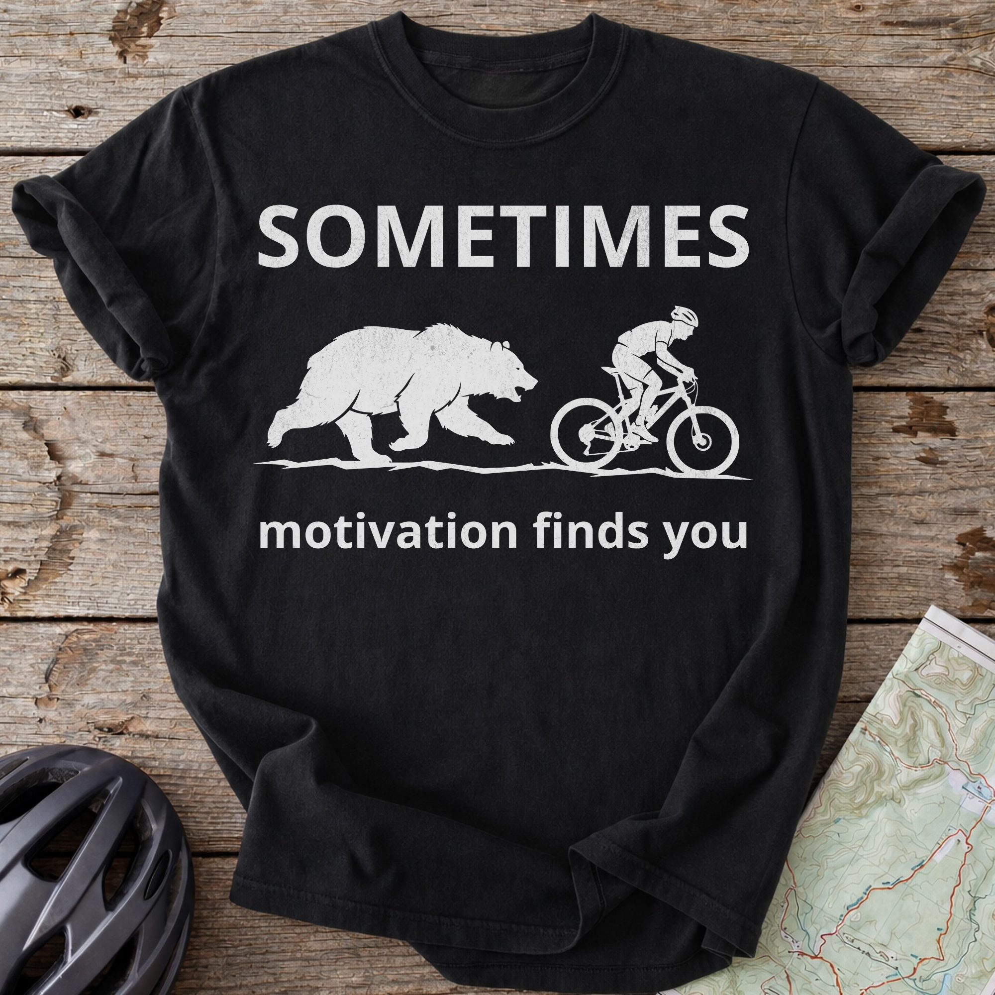 Sometimes Motivation Finds You T-shirt
