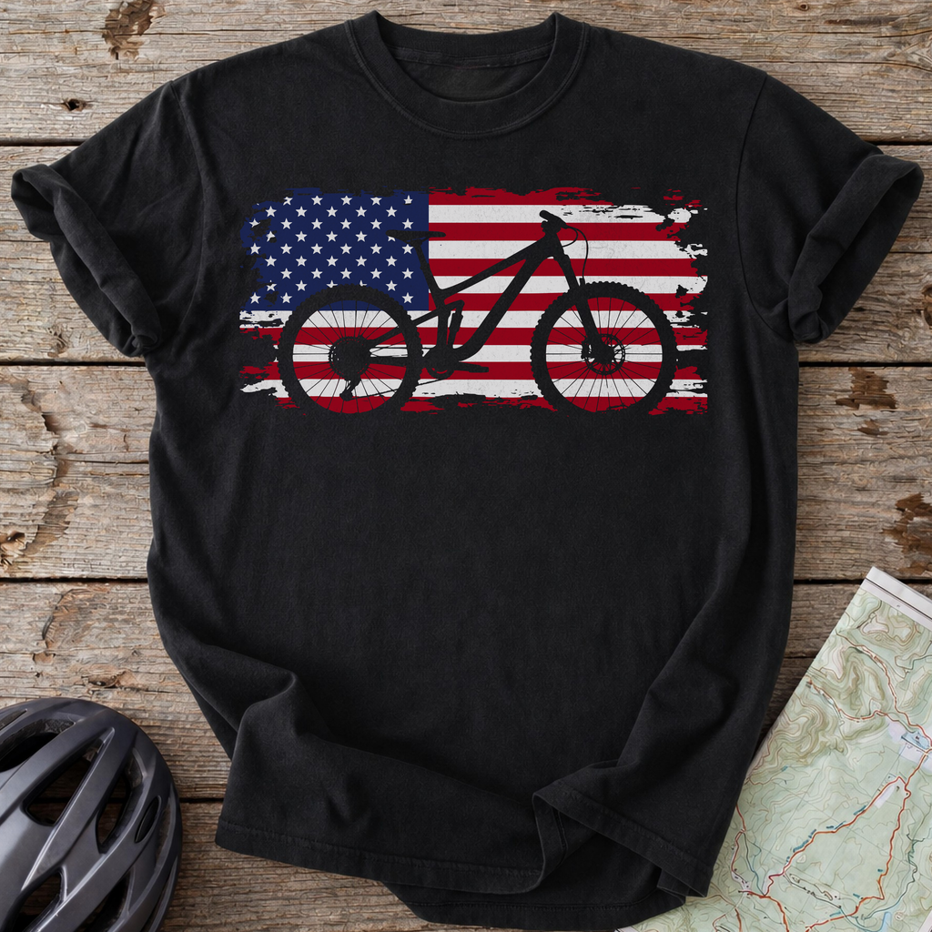 USA Bicycle Flag T-Shirt