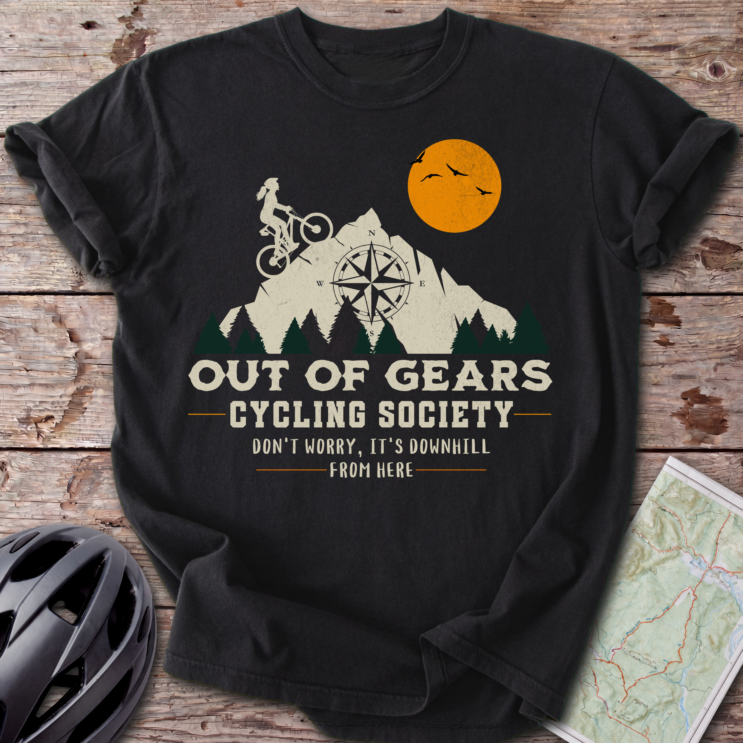 Out Of Gears Female Sunset T-shirt