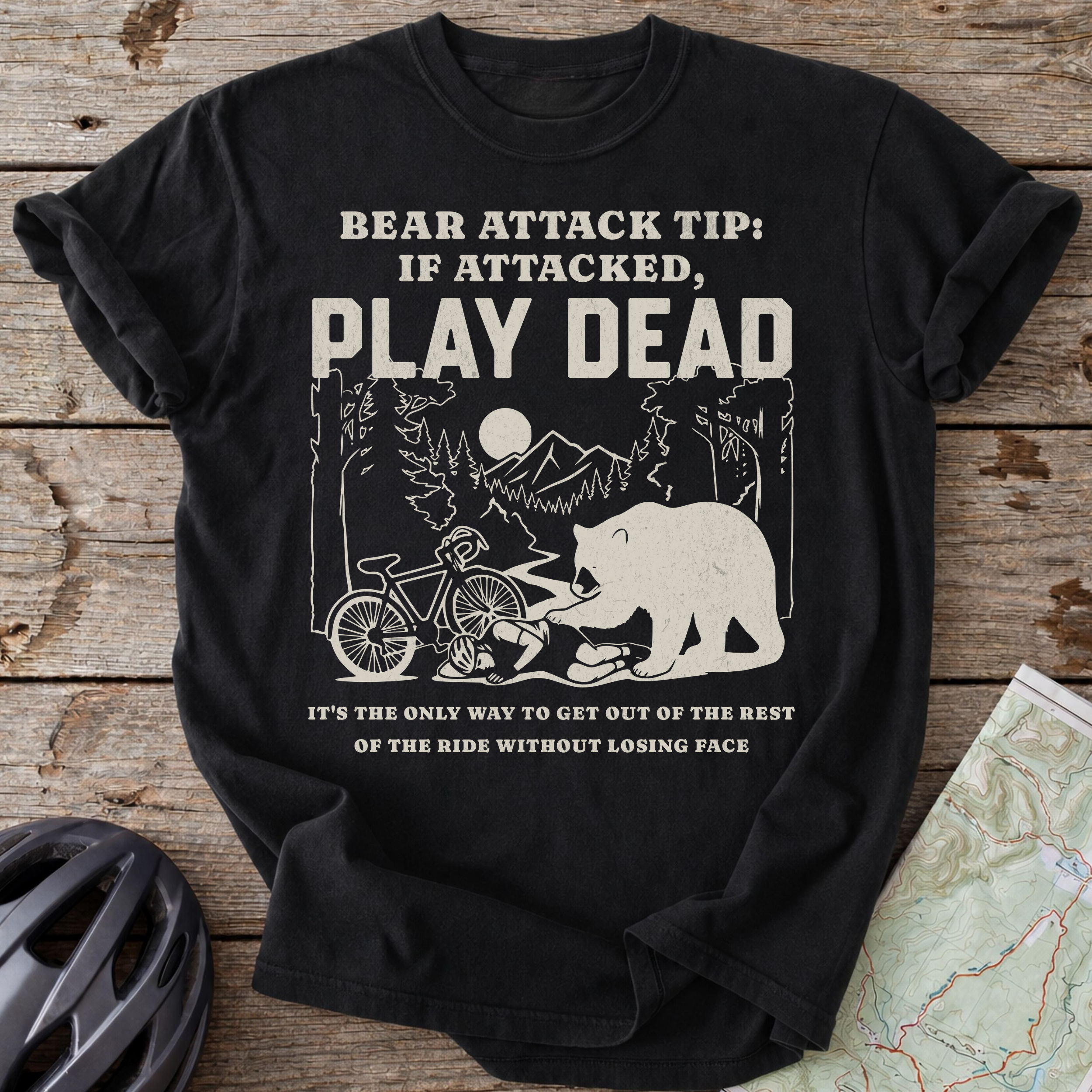 If Attacked Play Dead T-shirt