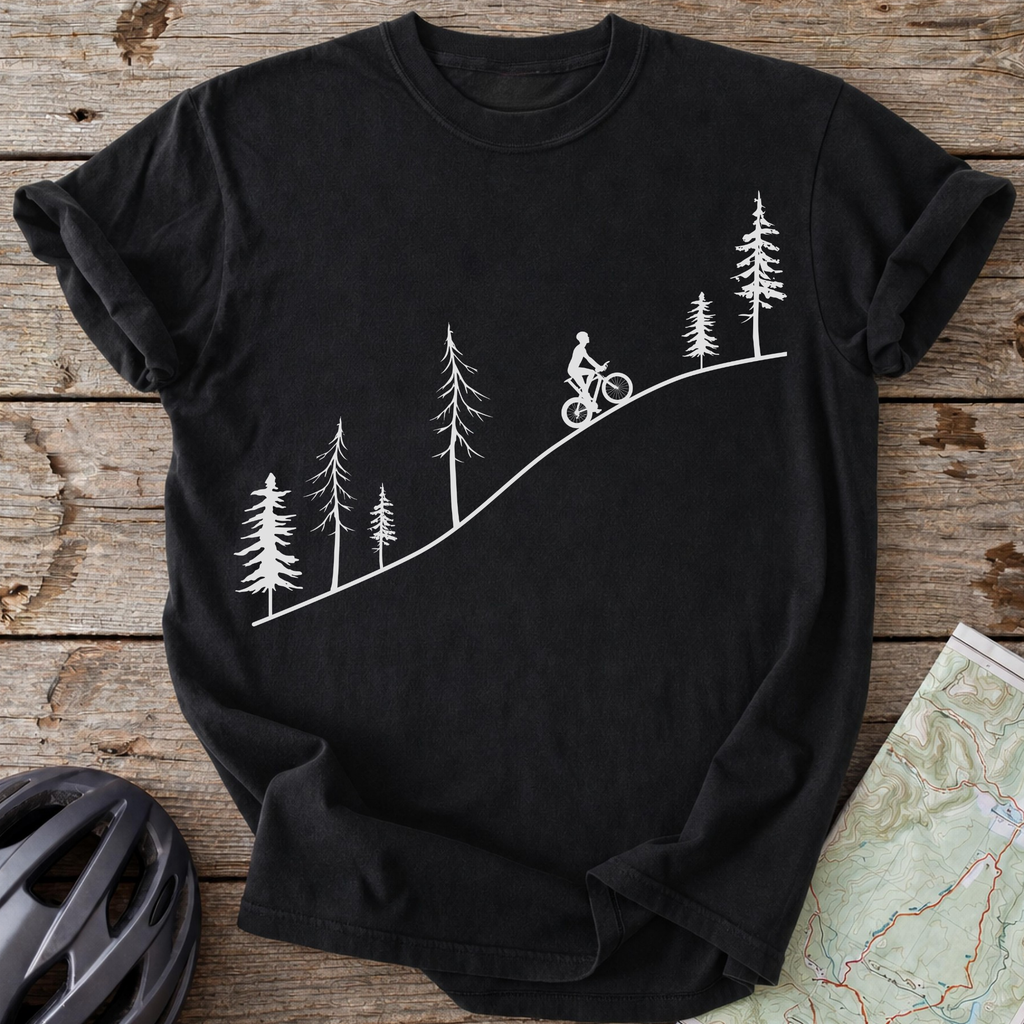 Male Autumn Pine Cycling T-shirt