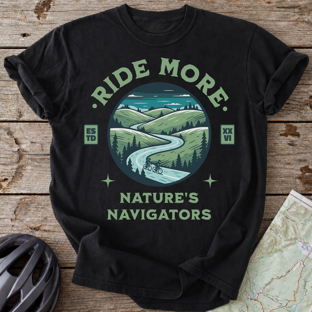Ride More Natures Navigators T-shirt