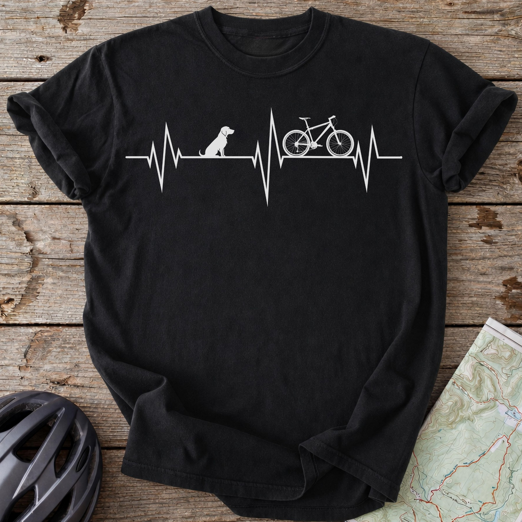 Dogs And Cycling Pulse T-shirt