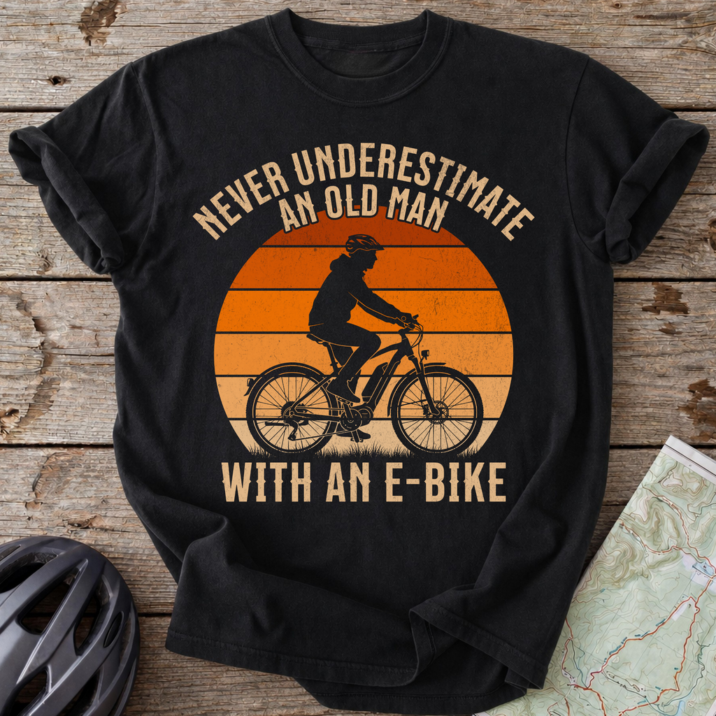 E-Bike Old Man T-shirt