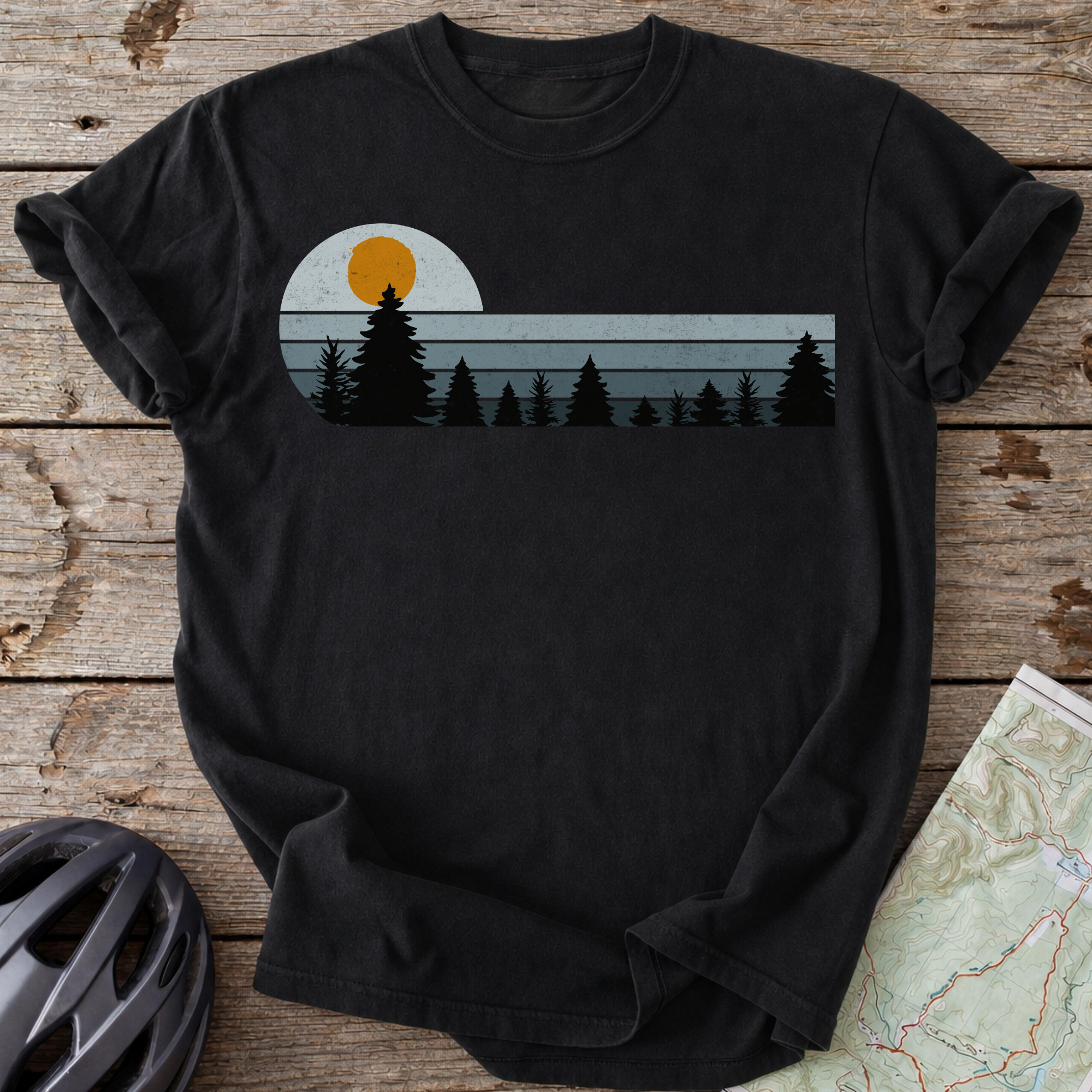 Vintage Blue Sunset T-shirt