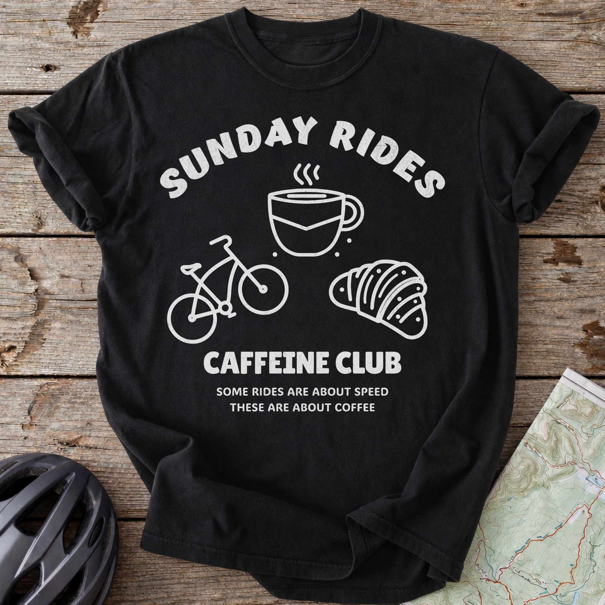 Sunday Rides Caffeine Club T-shirt