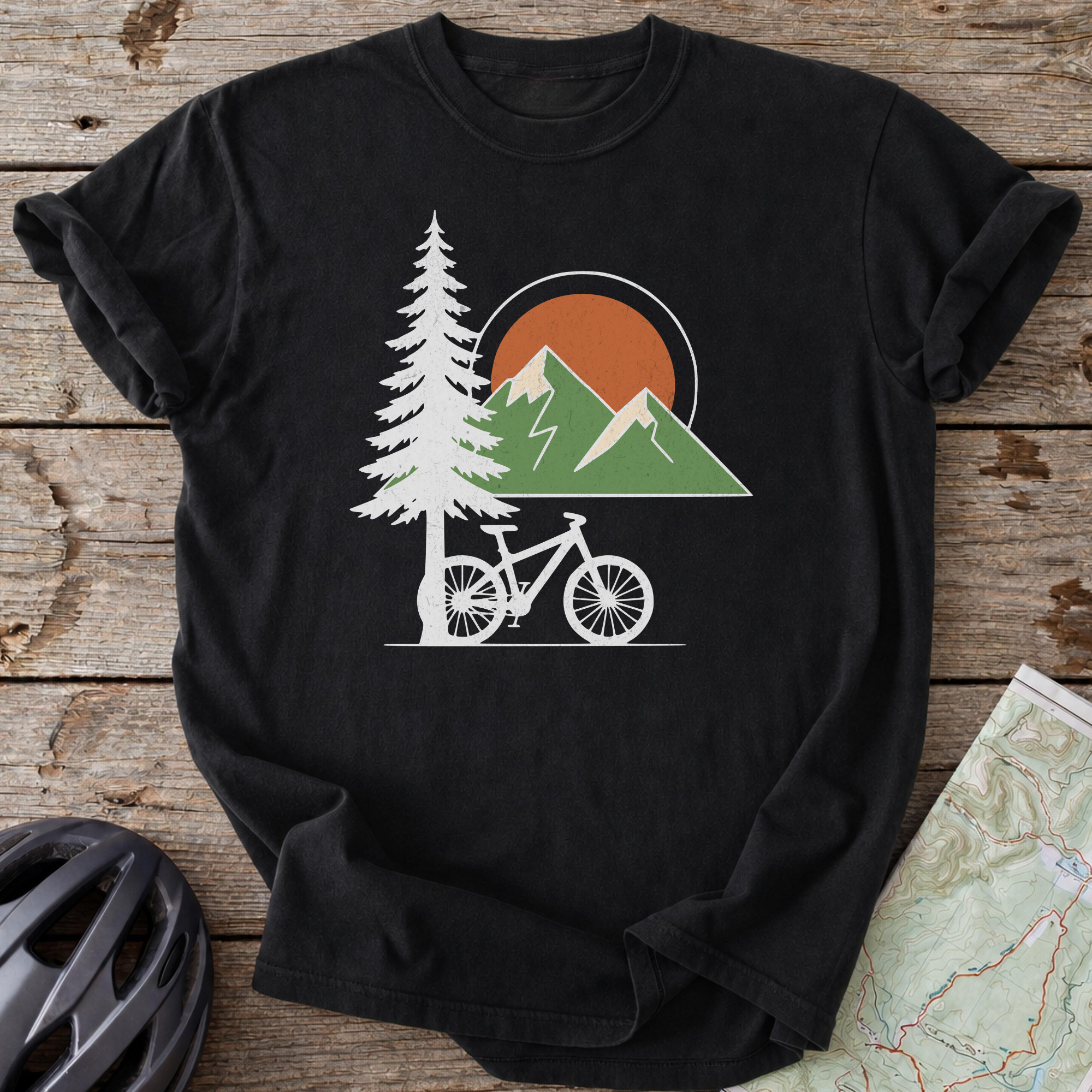 Mountain Bike Tree Leaner T-shirt