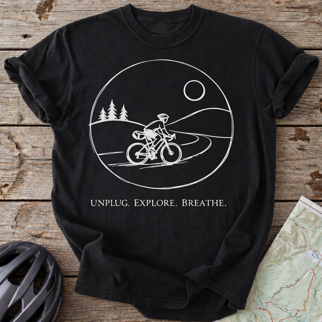 Unplug. Explore. Breathe T-shirt